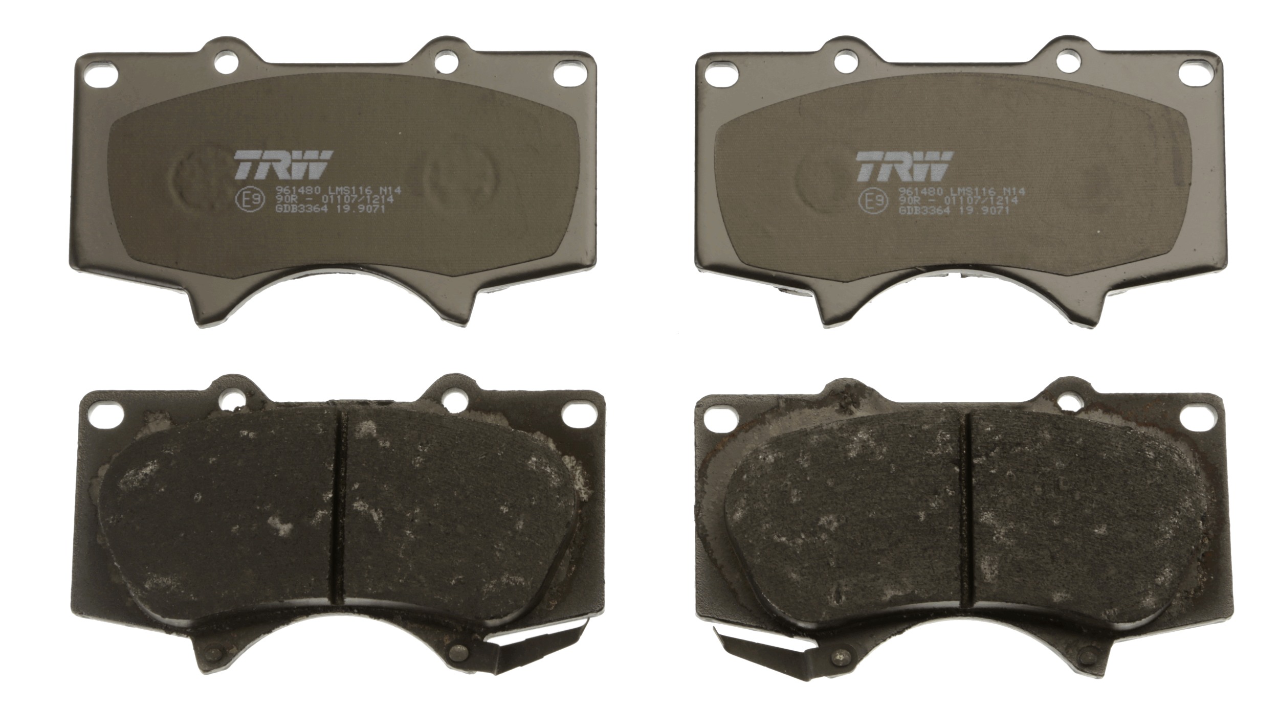 Trw GDB3364 Pastiglie Freno Set Di 4 Para Toyota Tacoma Vi Pick-Up (_N1_) 1994-2006 Assale Anteriore E Altri Veicoli - 2