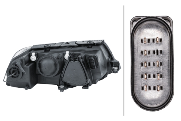 Hella 1EL 008 350-011 Alogeno/Ff/De-Faro Principale Ece/Ccc, Per Veicolo Circolazione Dx, Anteriore Sx - 2