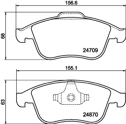 Kit Pastiglie Freno, Freno A Disco Hella 8DB 355 014-801