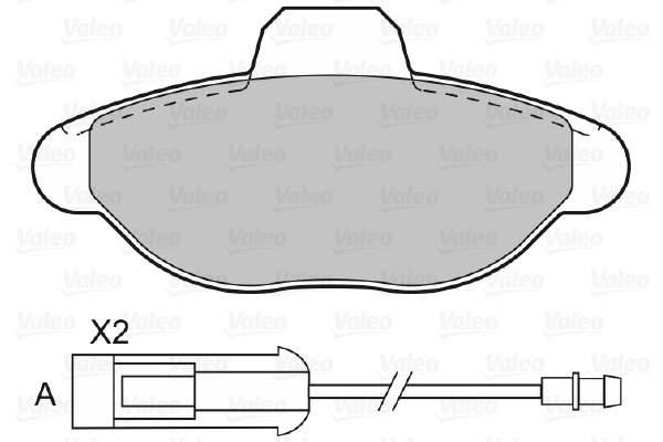 Valeo 598011 Kit Pastiglie Freno Freno Di Stazionamento A Disco Kit Pastiglie Freno Freno A Disco - 2