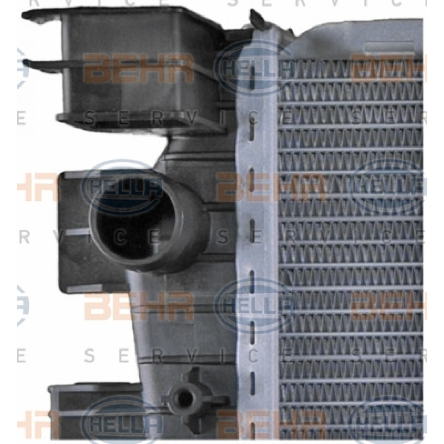 Hella 8MK 376 719-181 Radiatore Per Auto - BEHR - 710x470 Mm - Per Trasmissione Automatica - 4