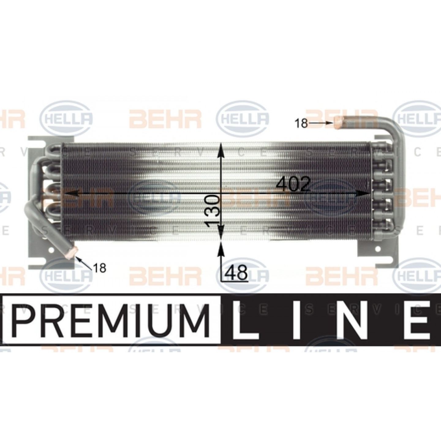8MK 376 719-201 HELLA Radiatore motore per veicoli con aria