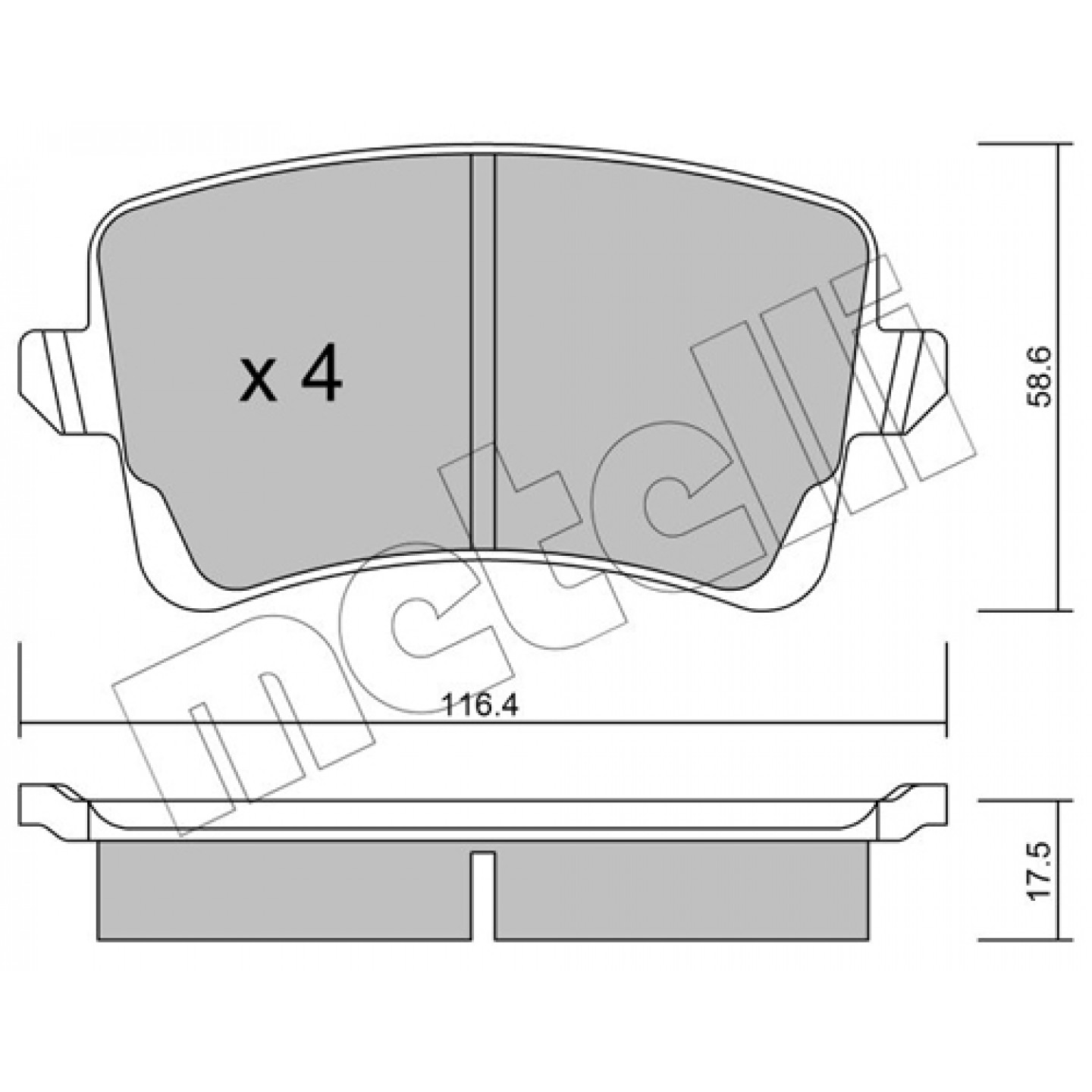 ATE 602747 Pastiglie Freno Posteriori Per Audi A4, A5, Q5 – Kit Completo Con Bulloni, Sistema Lucas/TRW