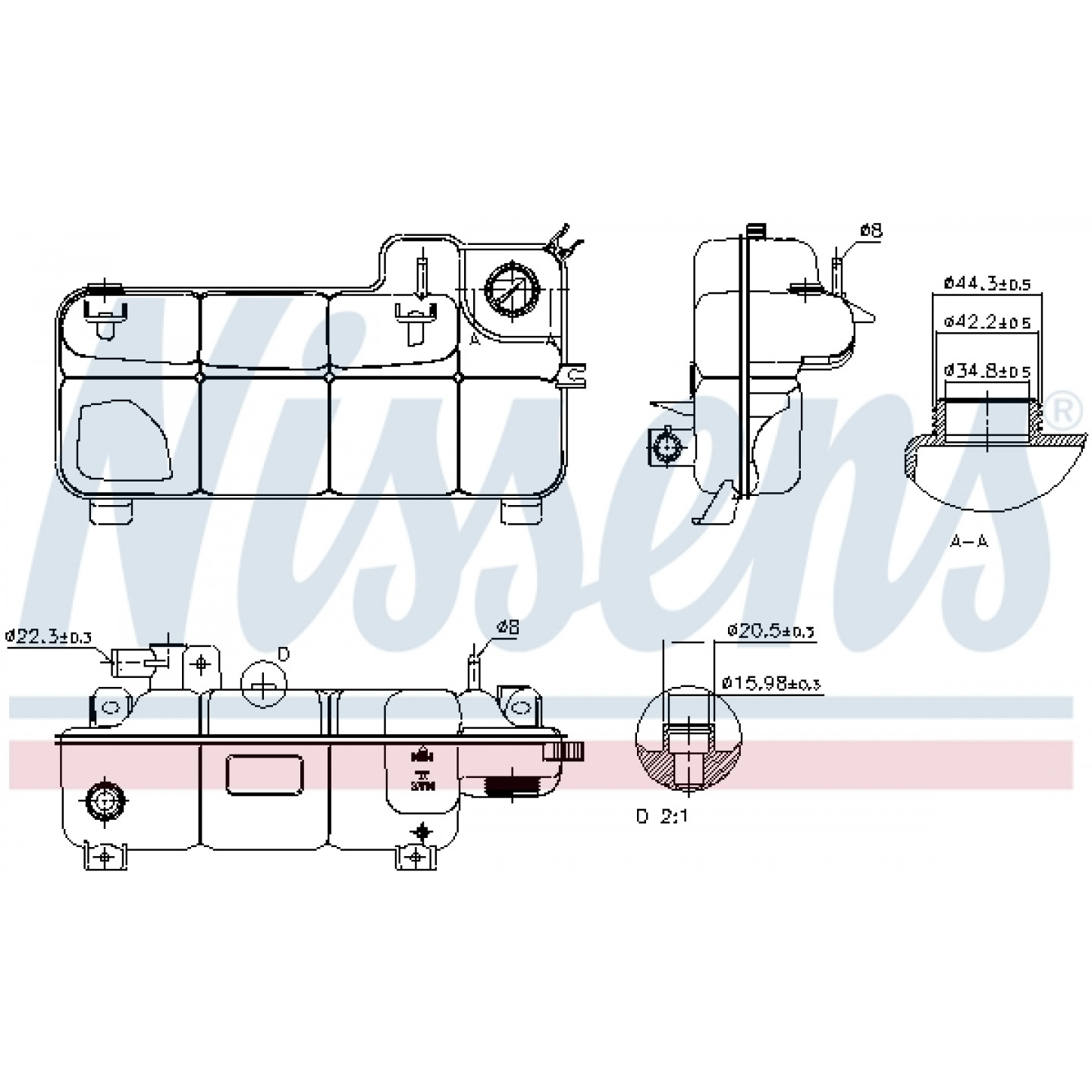 NISSENS 996412 Serbatoio compensazione refrigerante