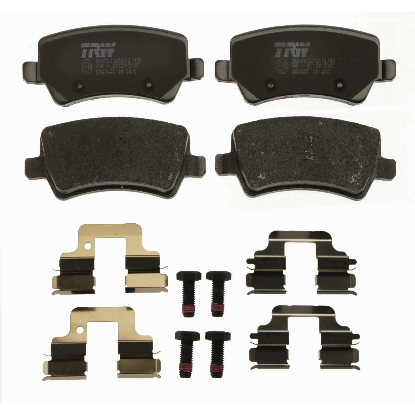 Juego De Pastillas De Freno Traseras FEBI 16625 Para Ford Galaxy, S-Max, Volvo V70 - 4 Unidades, Material NAO