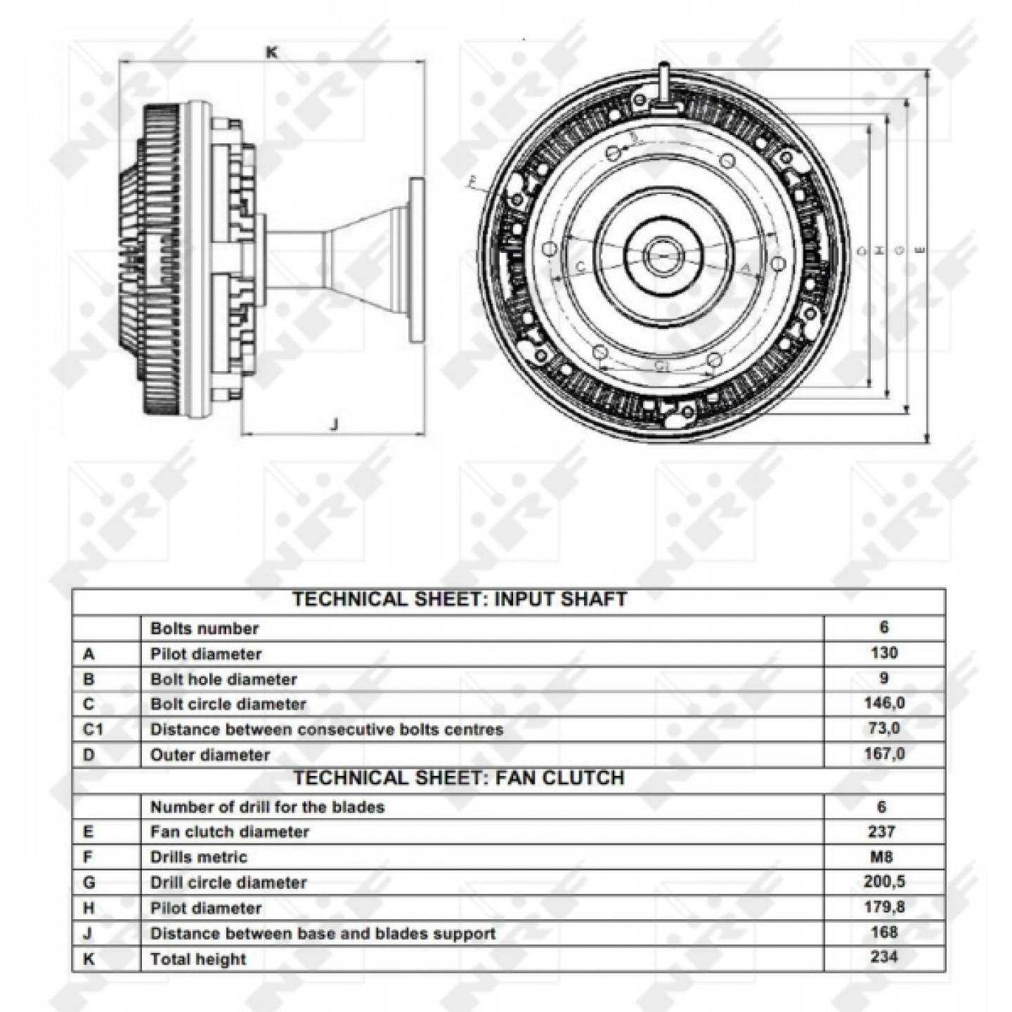 Clutch, radiator fan NRF 49166- Trodo.com