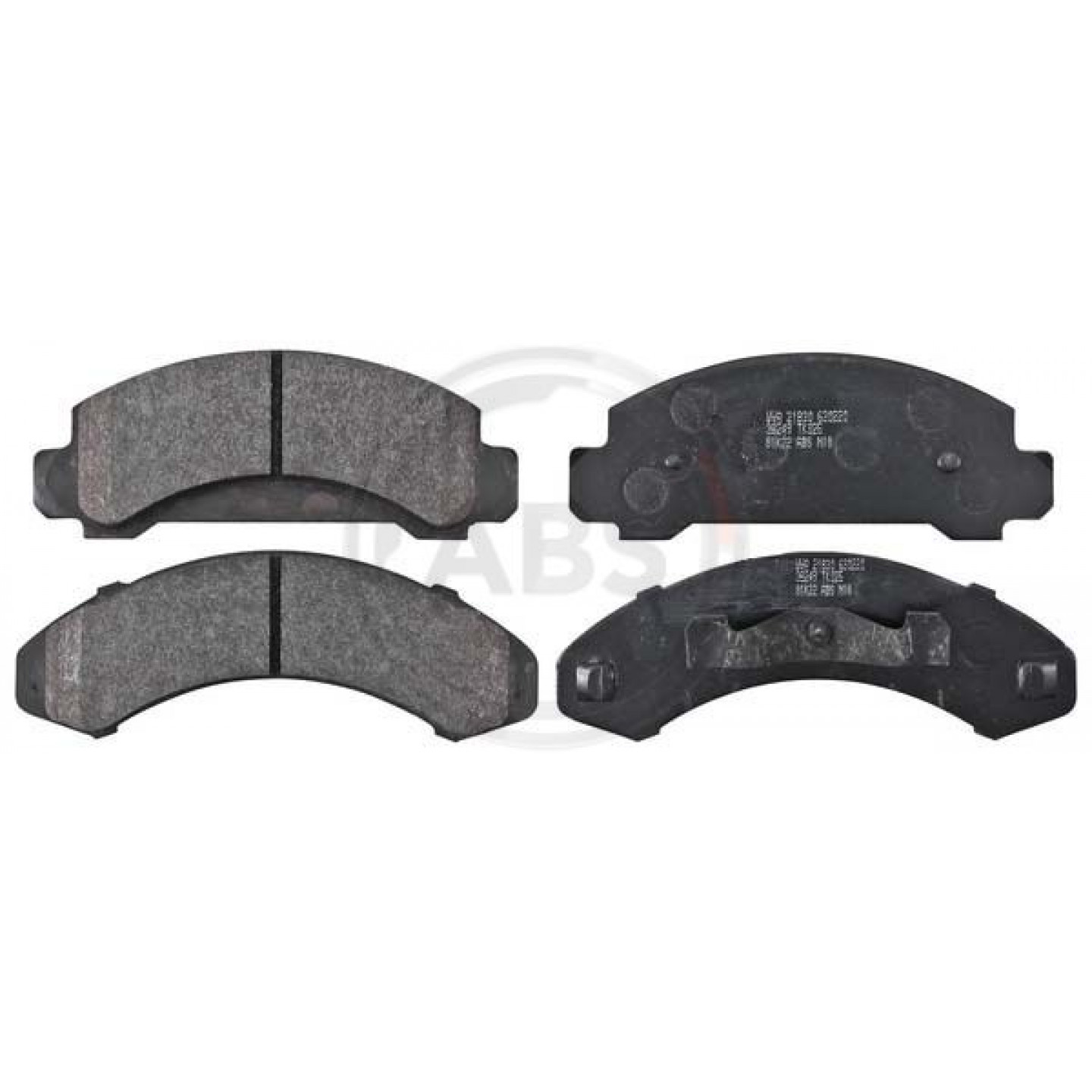 A.B.S. 38249 Pastiglie Freno - Altezza 62,5/63,2 Mm, Larghezza 160/171,8 Mm, Sistema Wagner - 6