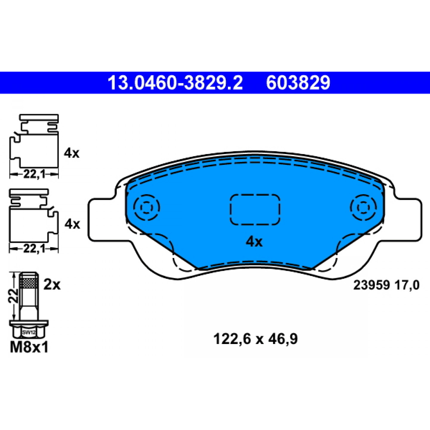 Herth+Buss Jakoparts J3602119 – Kit Pastiglie Freno A Disco Per Auto, Qualità OE
