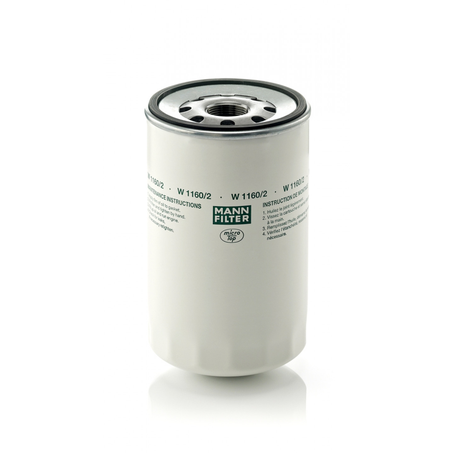 MANN-FILTER Filtro Olio W 1160 Per Veicoli Industriali E Bus | Alta Qualità Primo Equipaggiamento