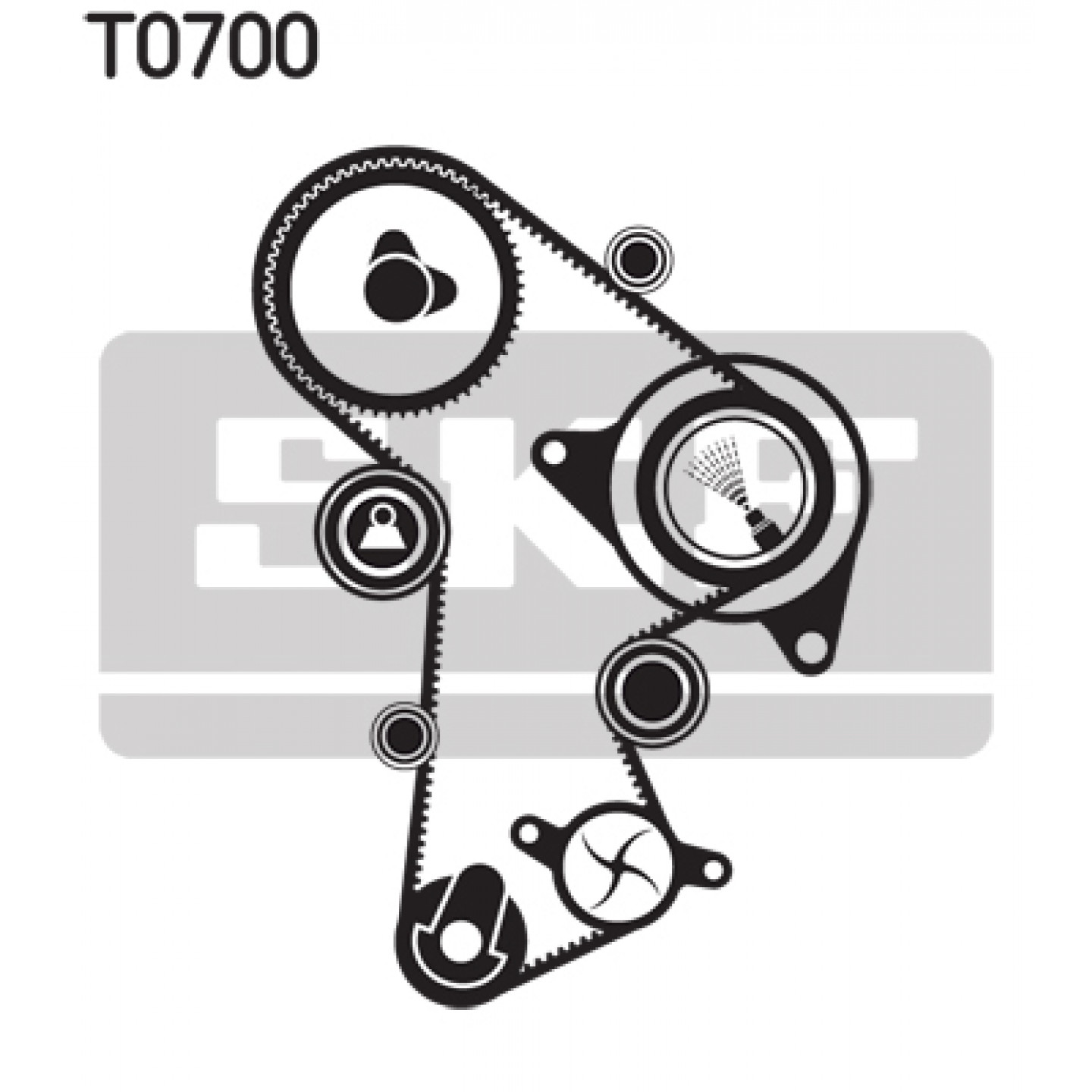 SKF VKMA 91303 Kit Tendicinghia Distribuzione