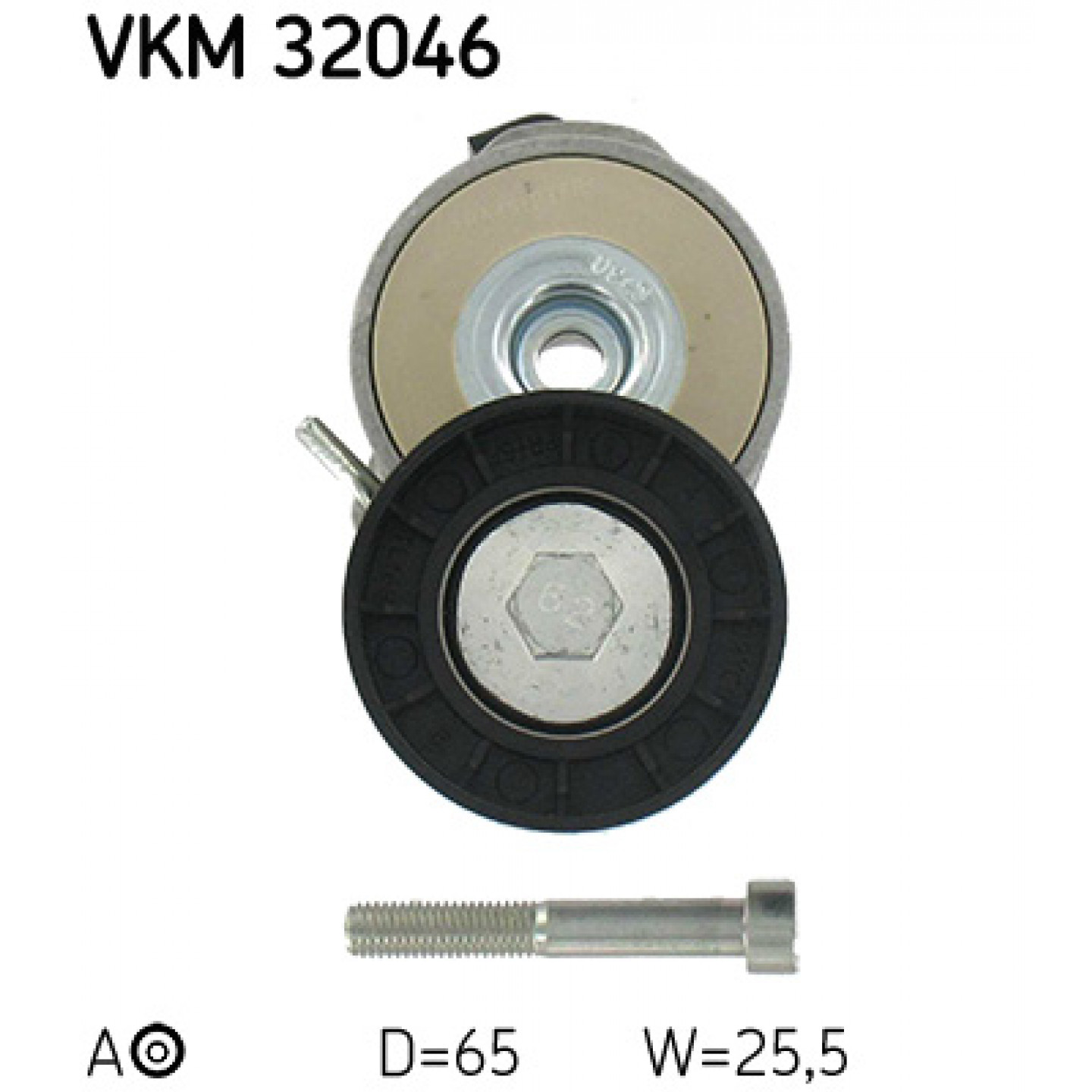 Poulie Tendeur INA 531 0733 10 - 6 Nervures, Pour Courroie Trapézoïdale Volkswagen Transporter T4