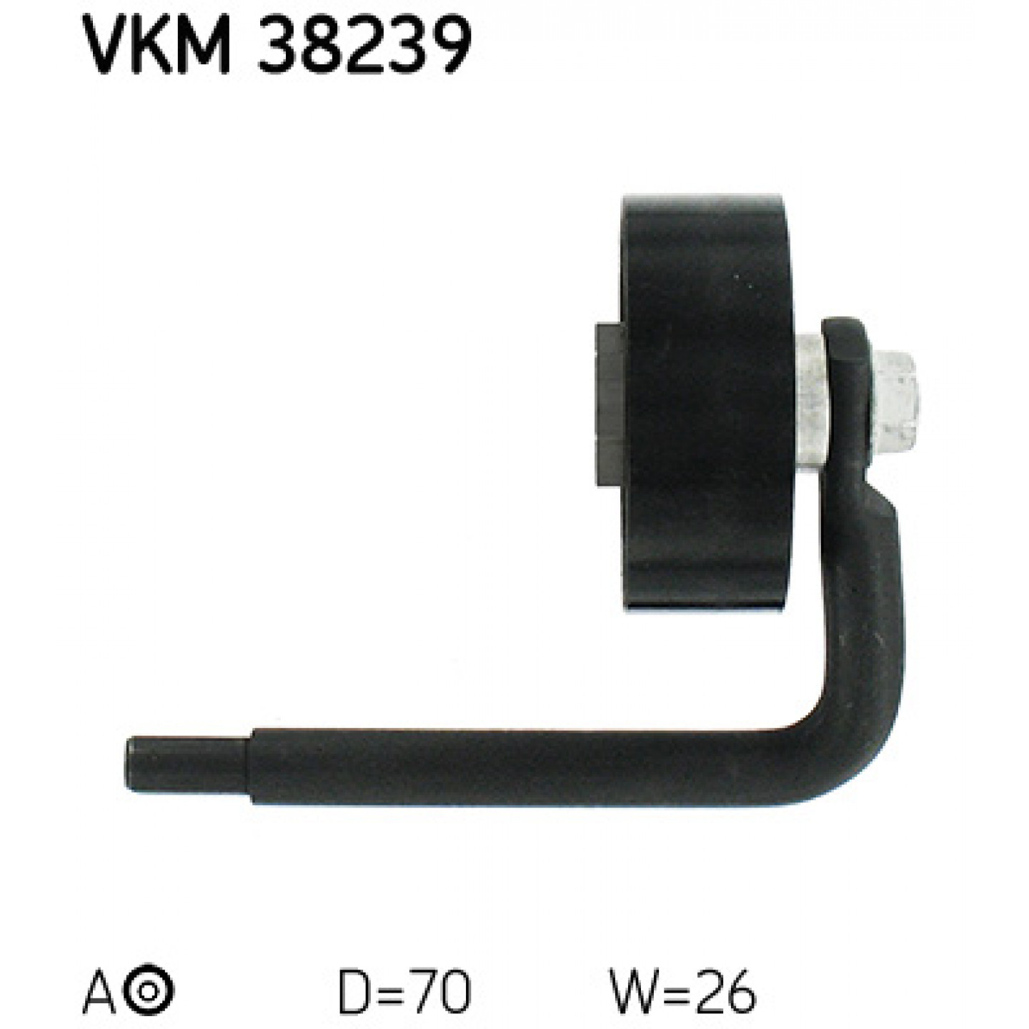 Febi Bilstein 30116 Poulie Tendeur Courroie Trapézoïdale à Nervures - Qualité Premium BMW - Diamètre 70 Mm