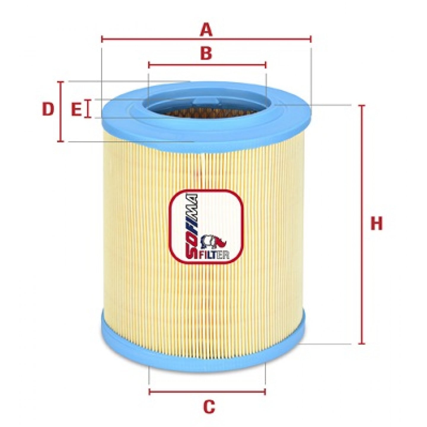 Luftfilter SOFIMA S 7606 A