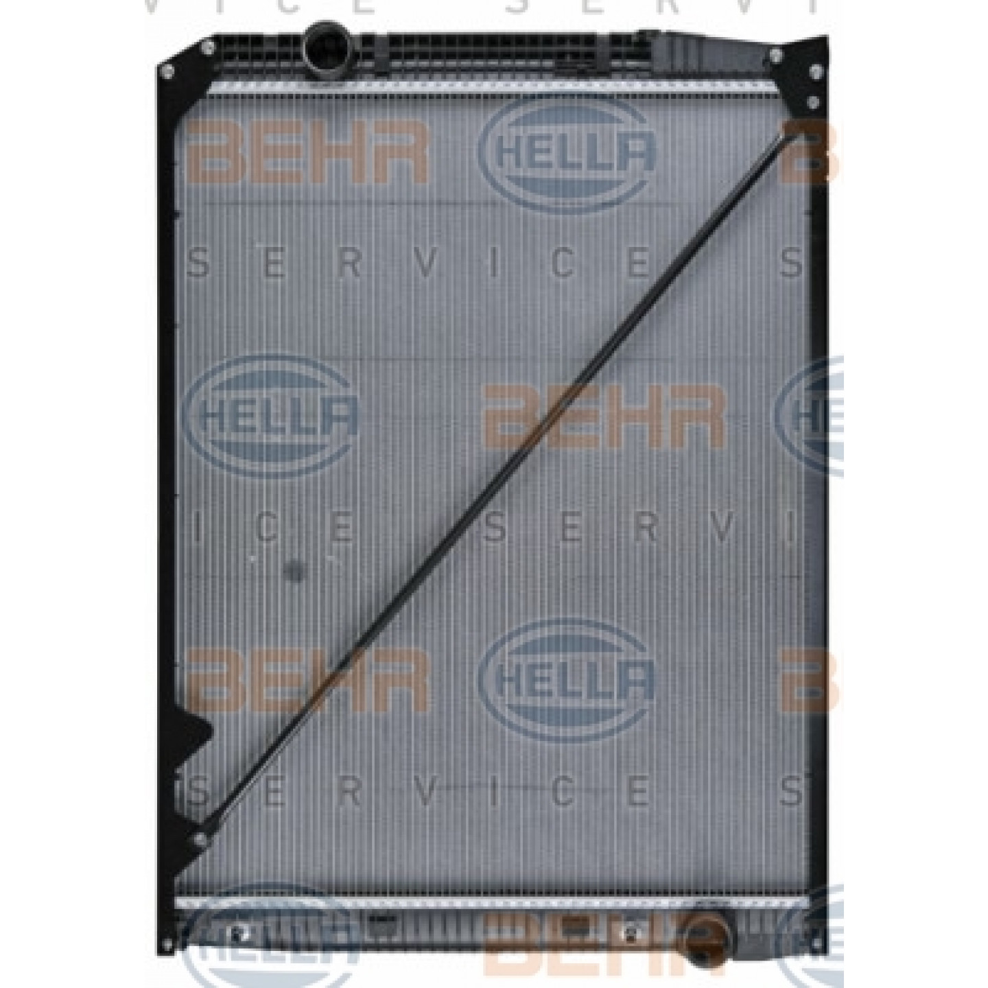 Hella Radiatore Per Auto 8MK 376 710-634 - Lunghezza 292 Mm, Larghezza 348 Mm, Profondità 42 Mm, Per Veicoli Senza Aria Condizionata
