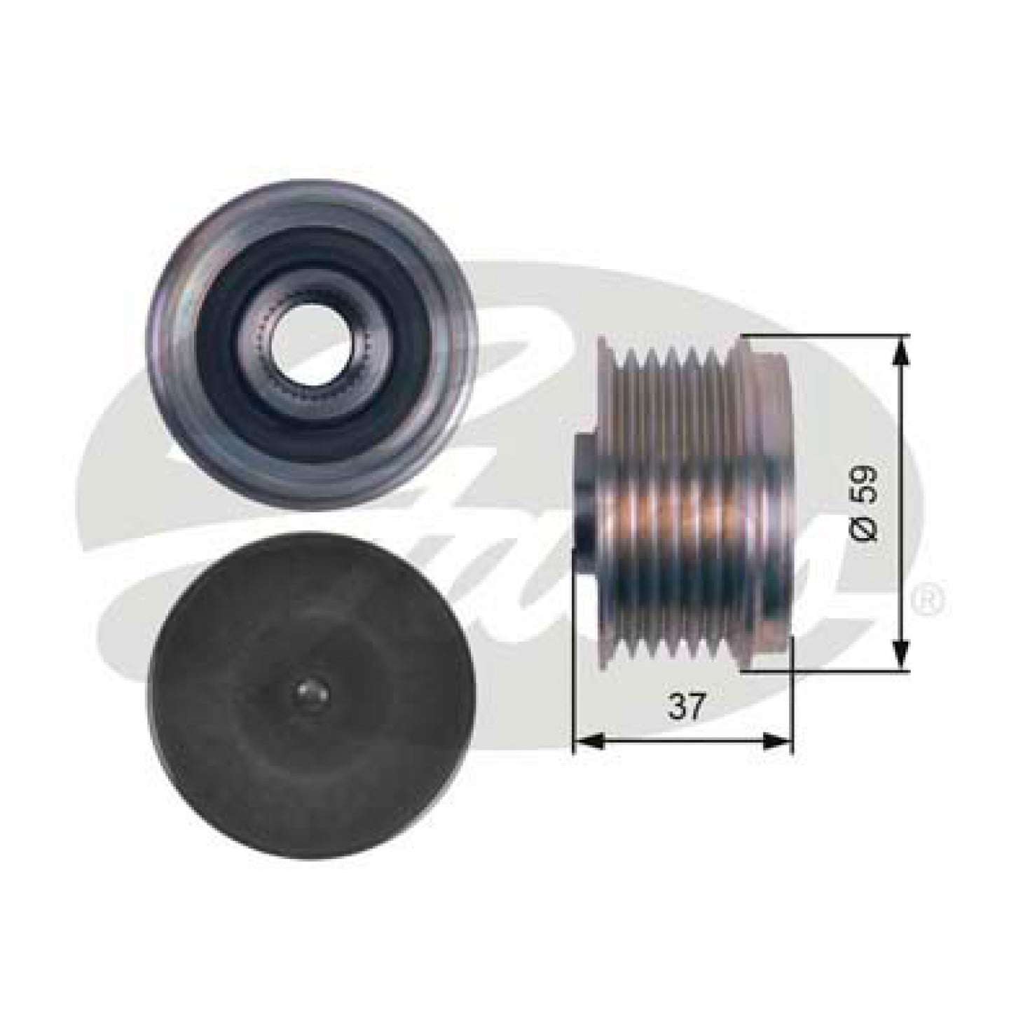 Rueda libre alternador GATES OAP7133