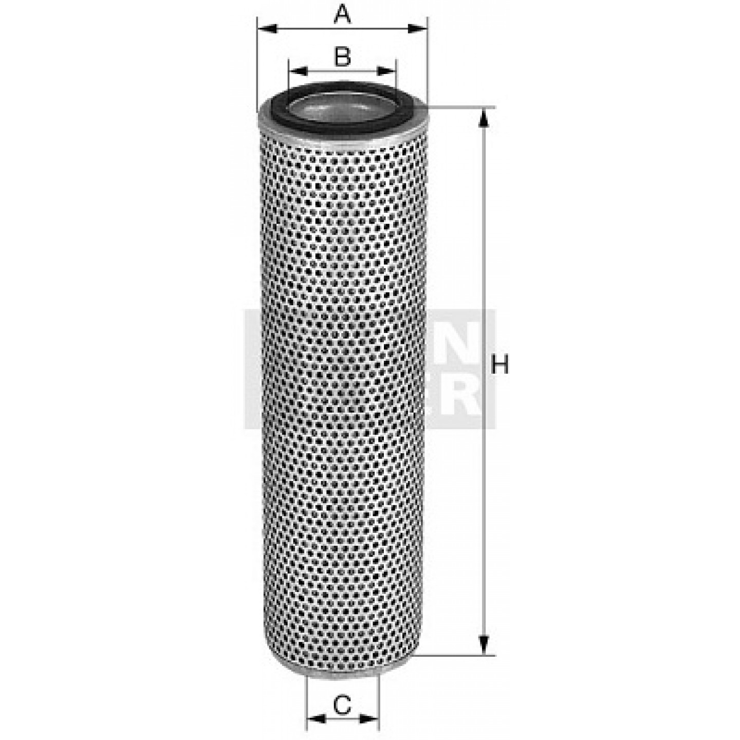 Filtr, pracovní hydraulika MANN-FILTER HD 15 174/1 x