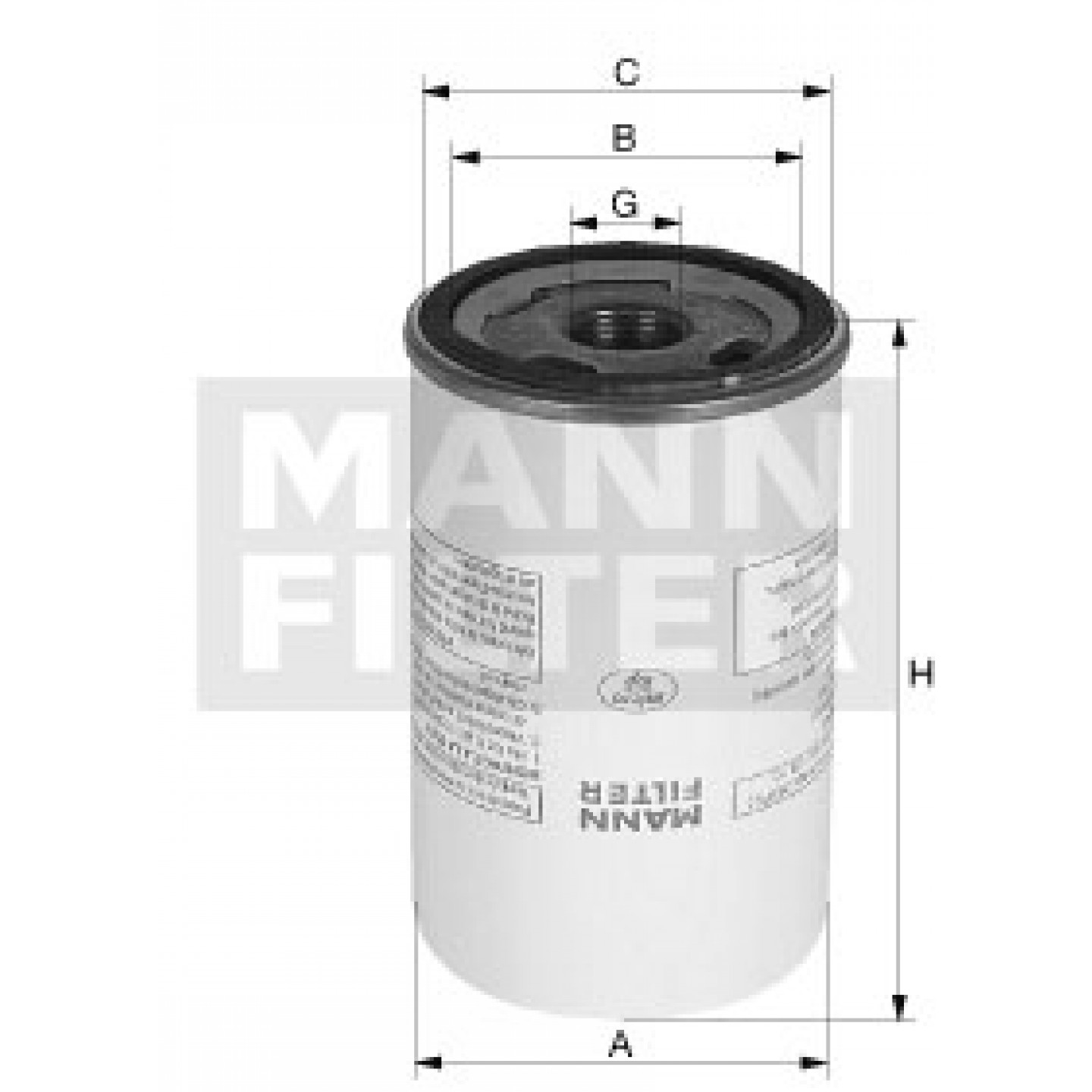 Filter, persluchtsysteem MANN-FILTER LB 11 102/5