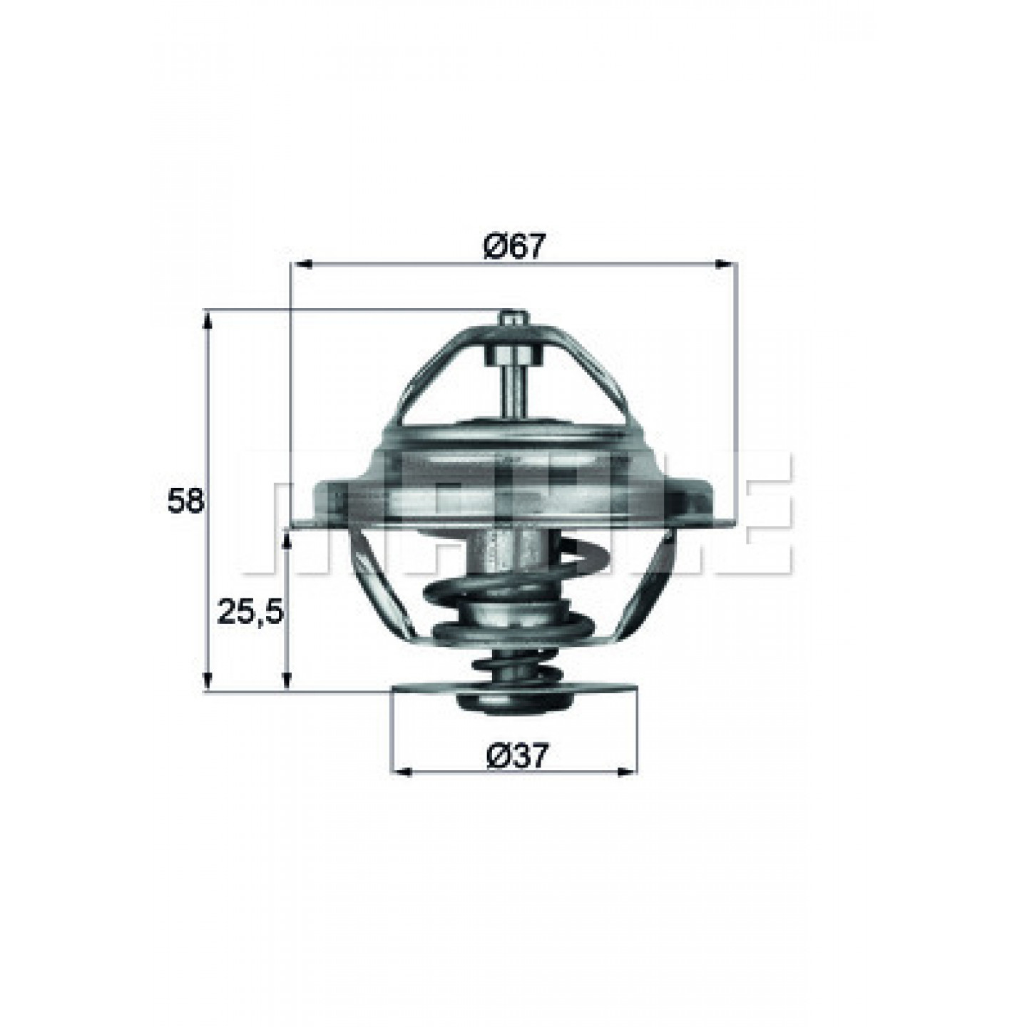 Thermostat, Kühlmittel BEHR TX 20 71D