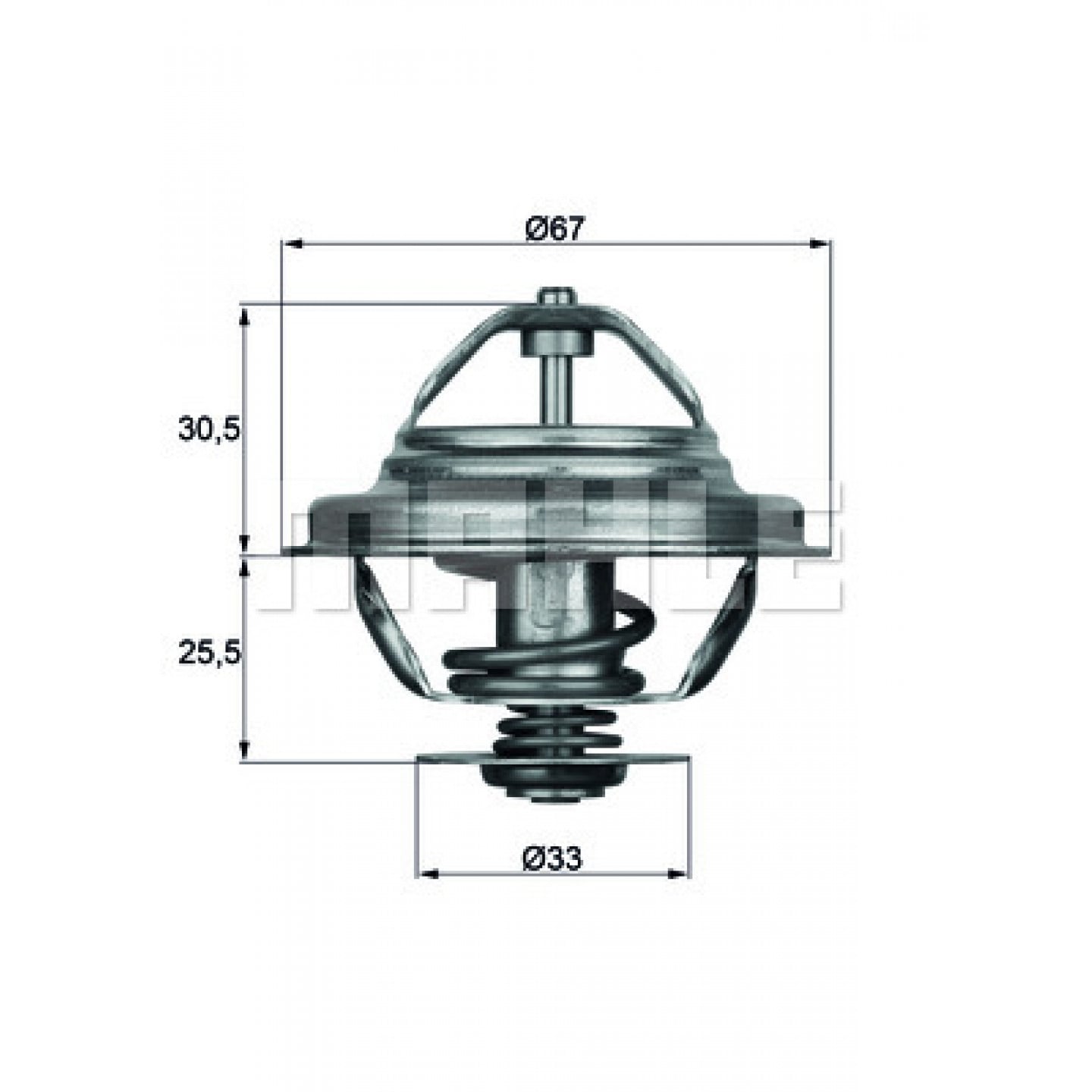 Thermostat, Kühlmittel BEHR TX 27 80D