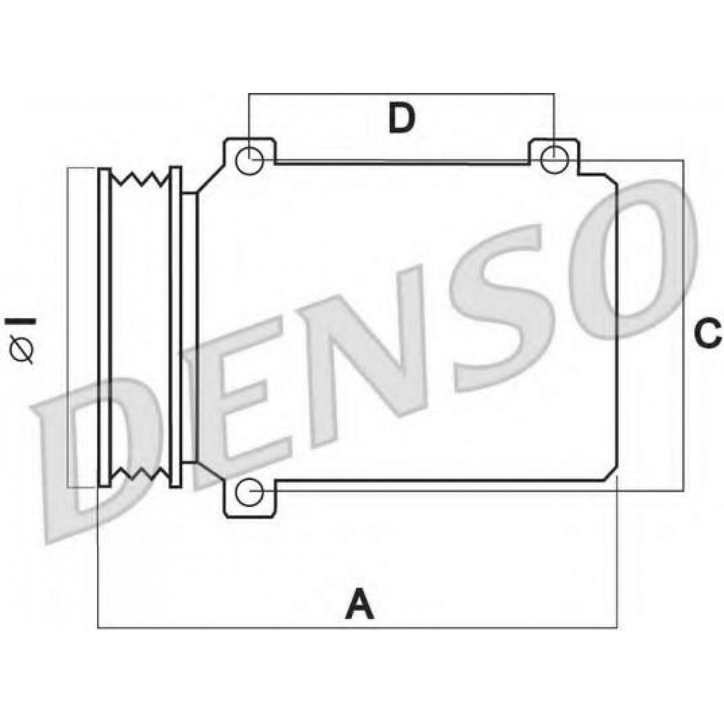 Kompressor, klimaanlæg DENSO DCP07010
