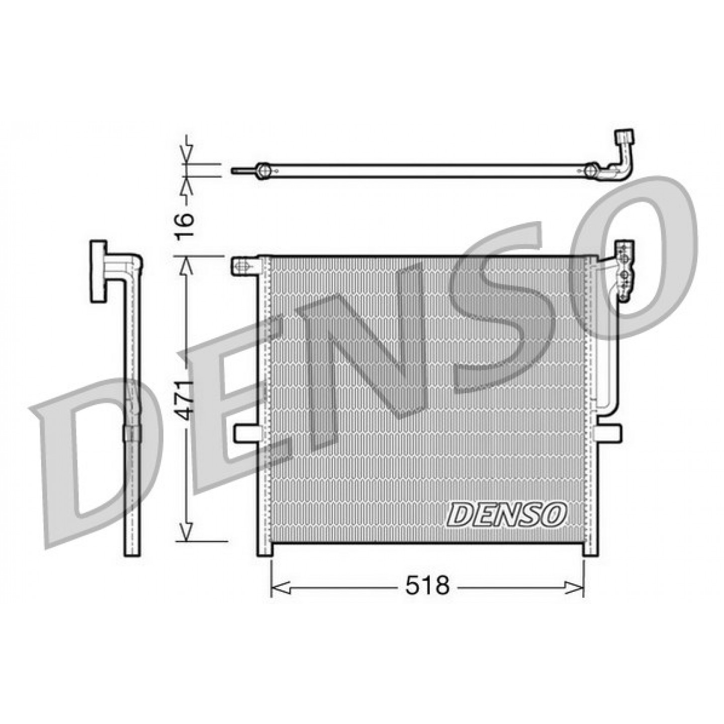 Kondensator, Klimaanlage DENSO DCN05001