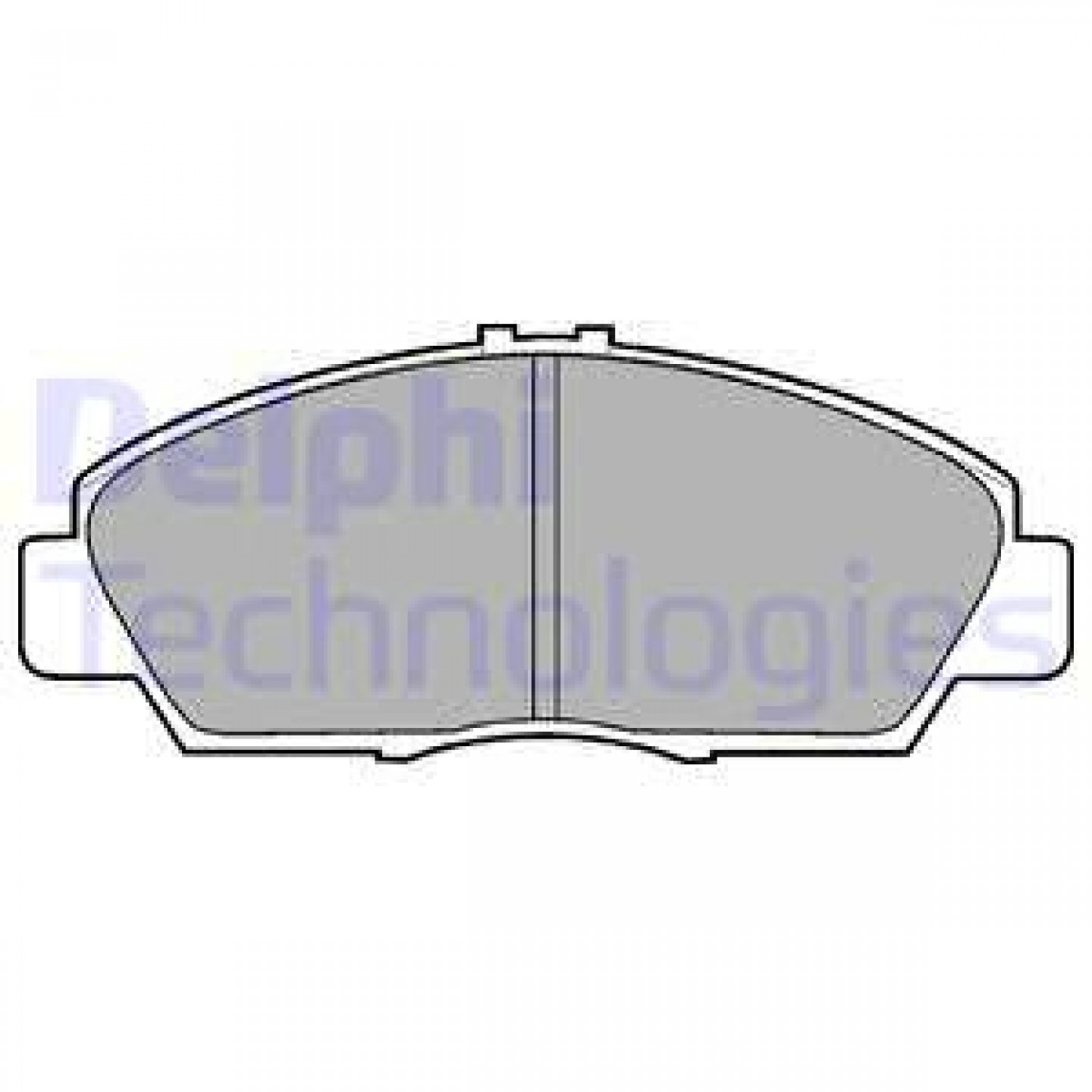 Kit de plaquettes de frein, frein à disque DELPHI LP869