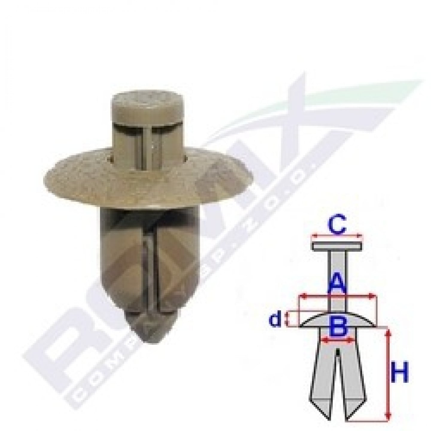 Grampos de guarnição ROMIX C60521 VOLVO