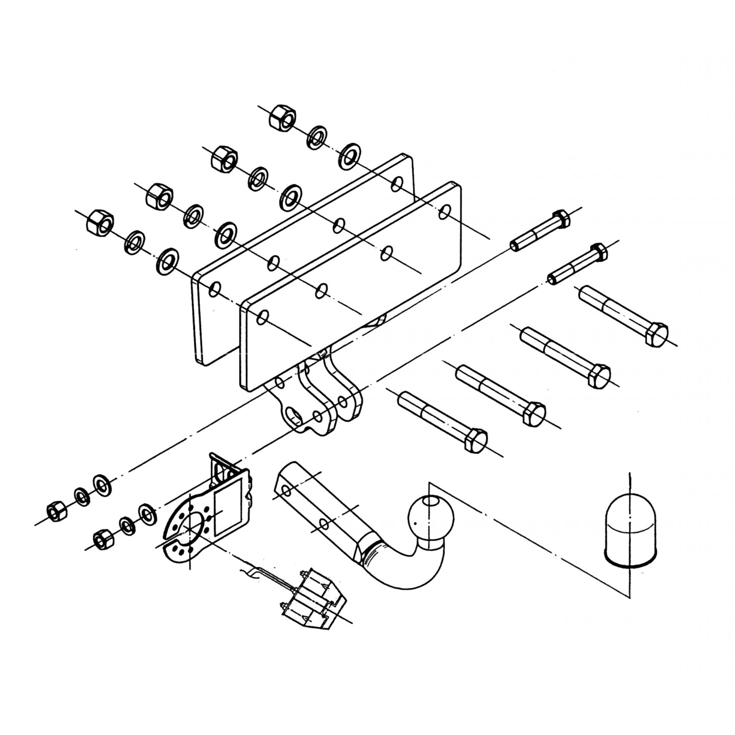 Abschleppstange STEINHOF STJ0501 Jeep Commander