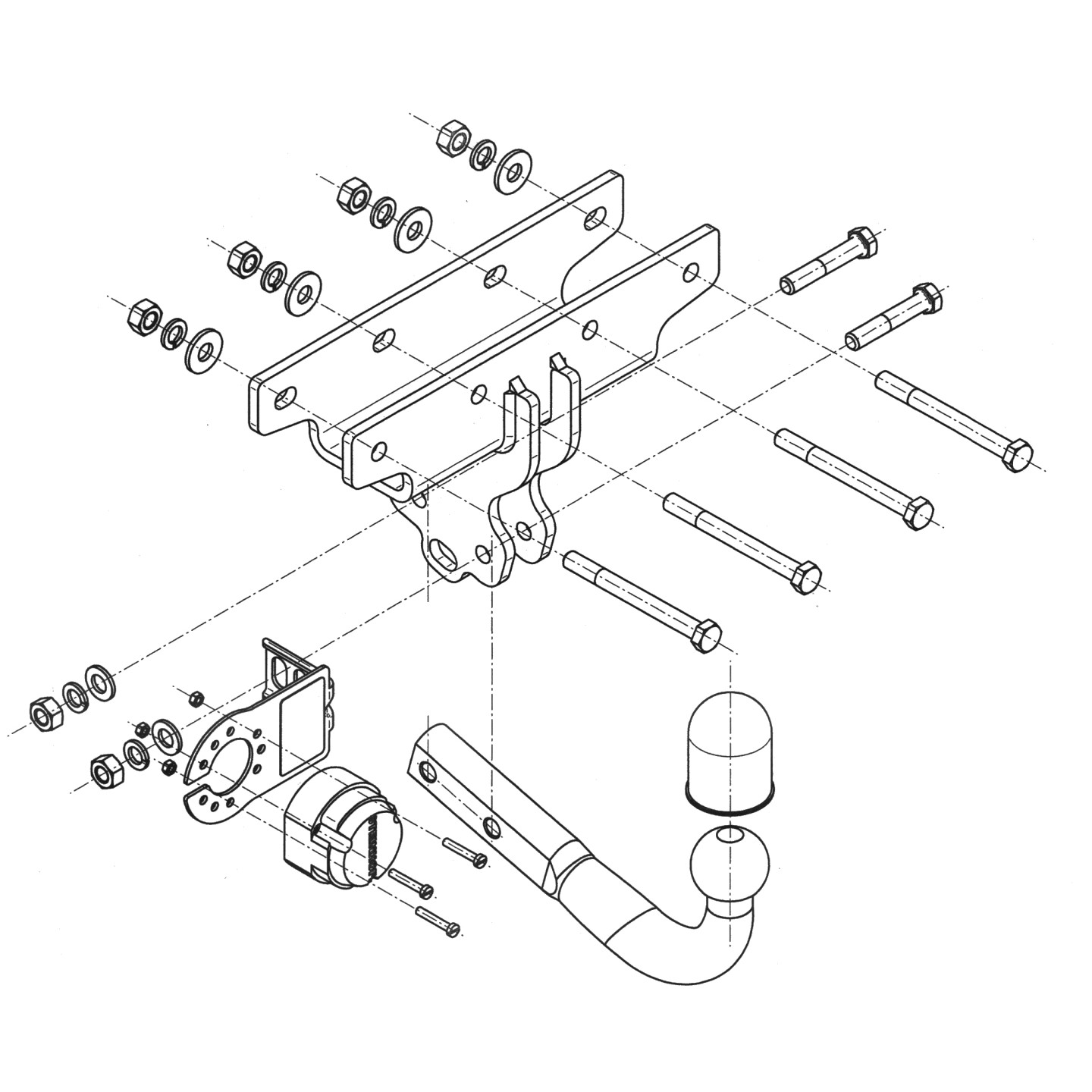 Abschleppstange STEINHOF STJ071 Jeep Wrangler