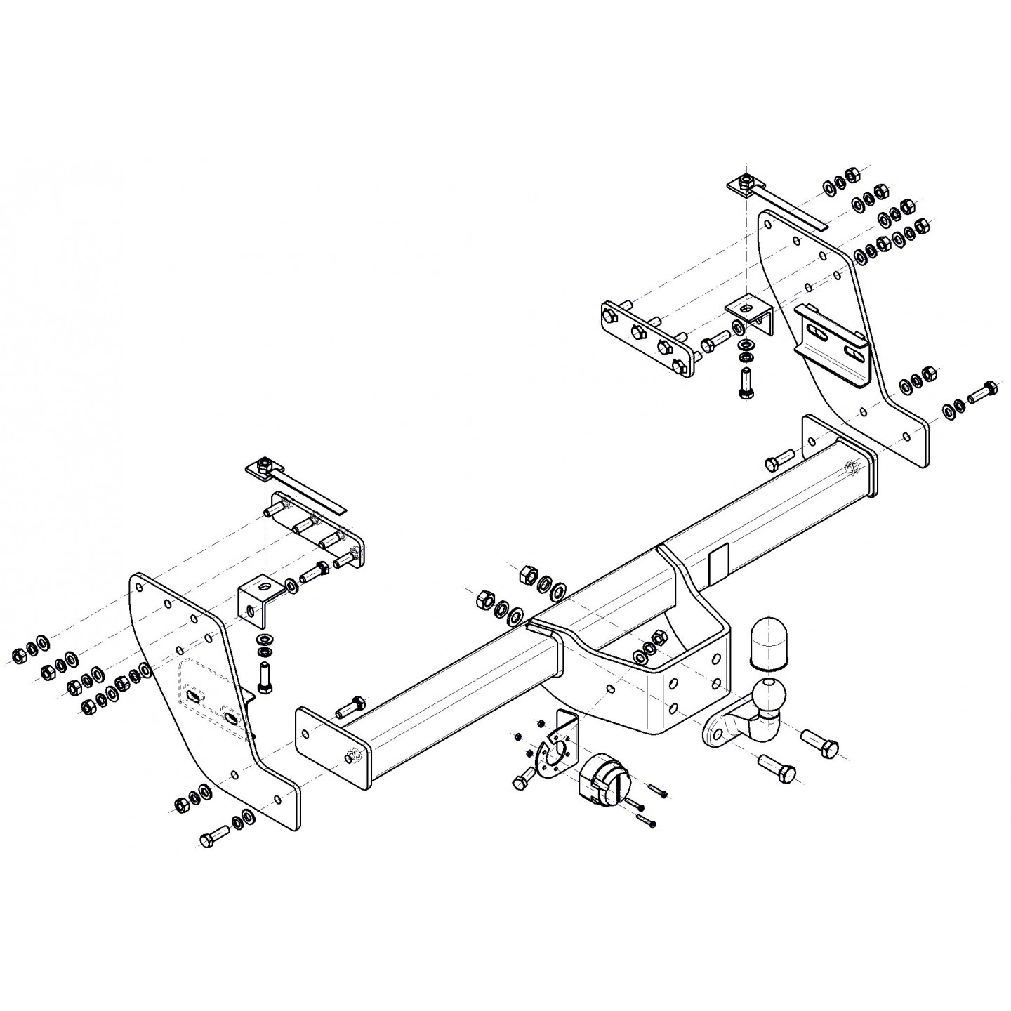 Steinhof Barra Di Traino Stm-334 Mitsubishi L200, Fiat Fullback