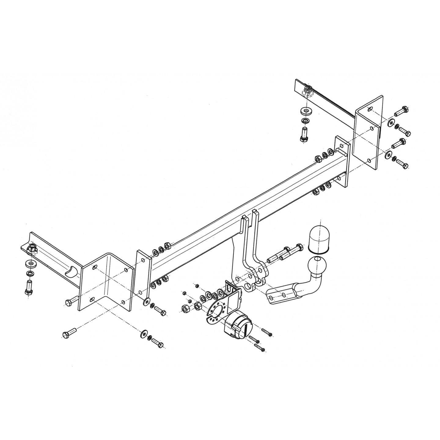 Abschleppstange STEINHOF STV160 VW Up, Seat Mii, Skoda Citigo