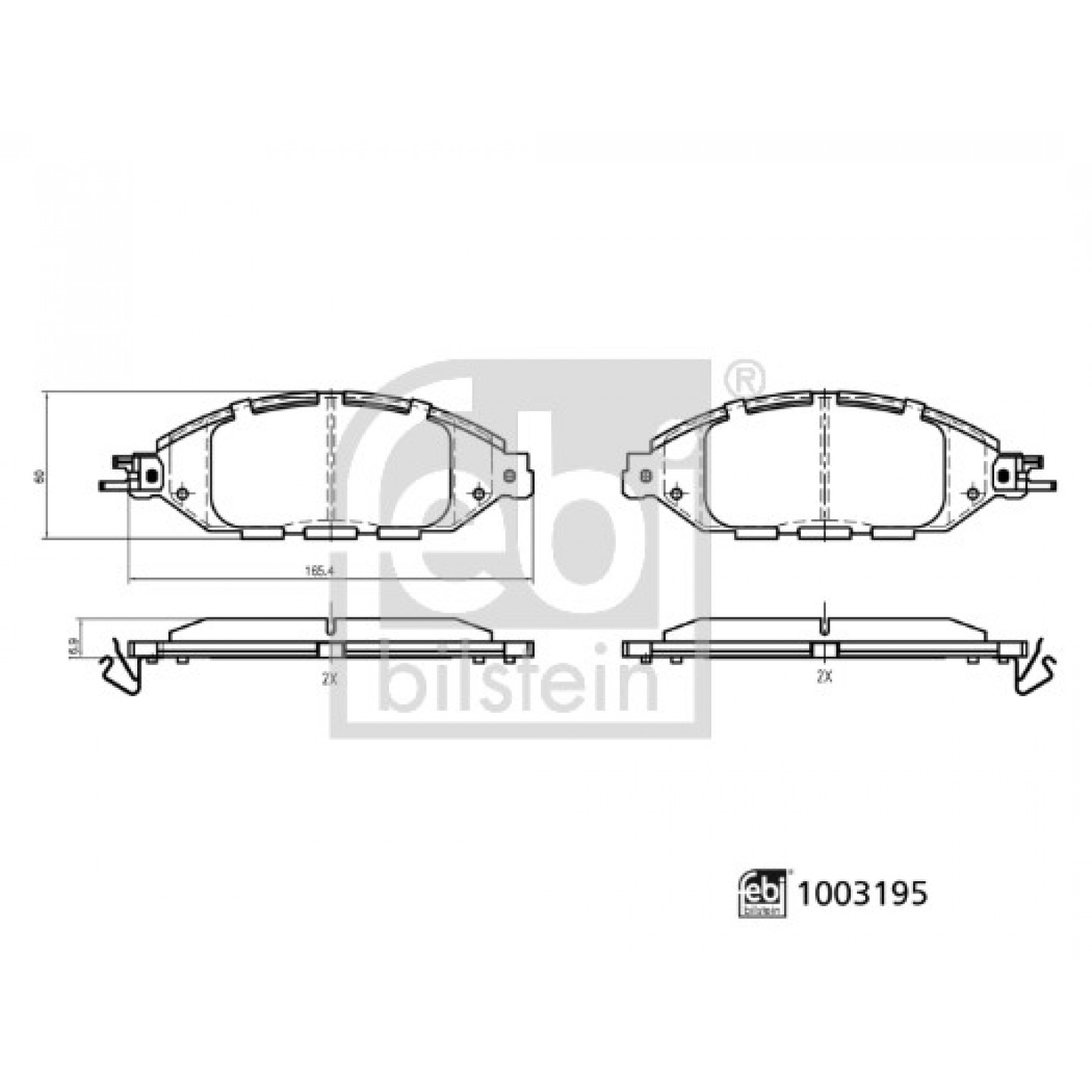 Bremseklodser FEBI BILSTEIN 1003195