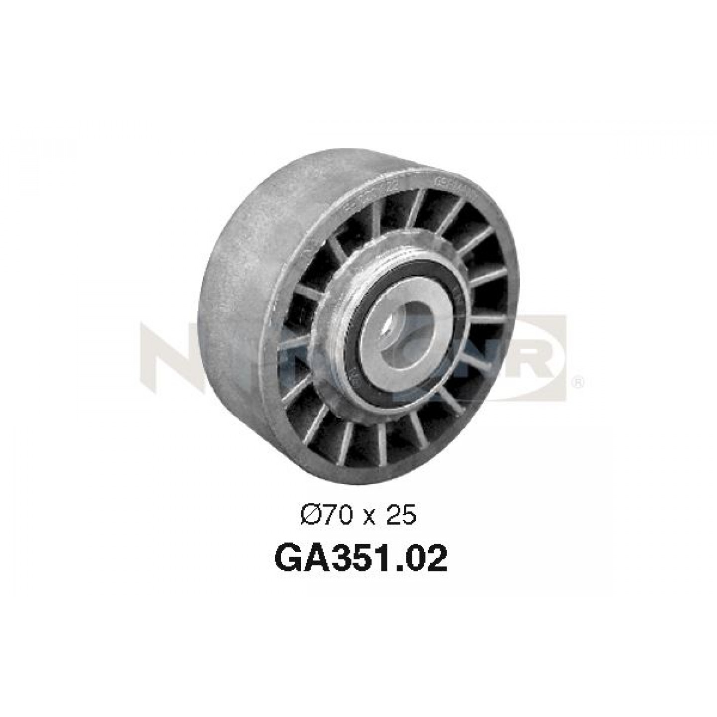 Rolo tensor, correia trapezoidal estriada SNR GA351.02