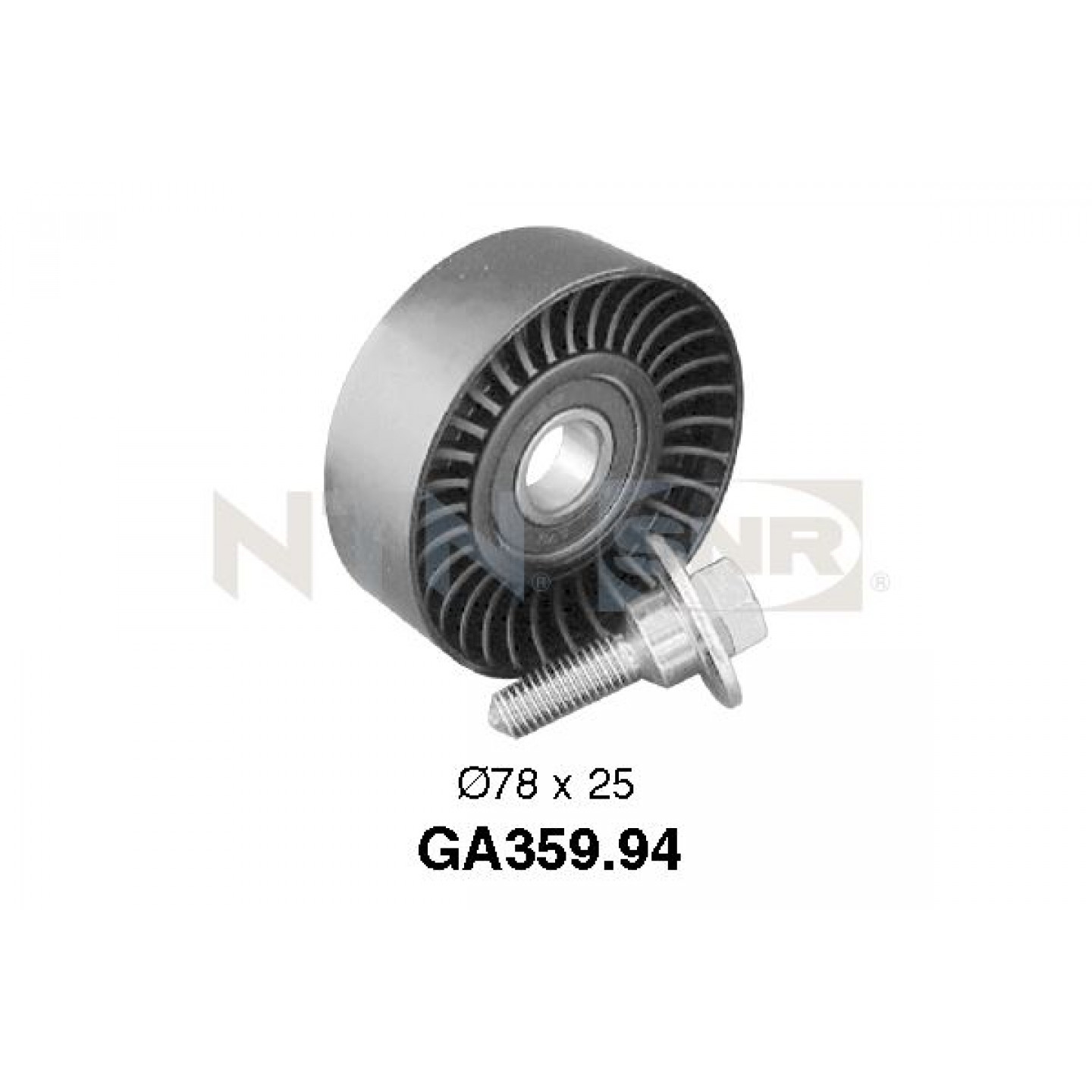 Medløberhjul, multi-V-rem SNR GA359.94