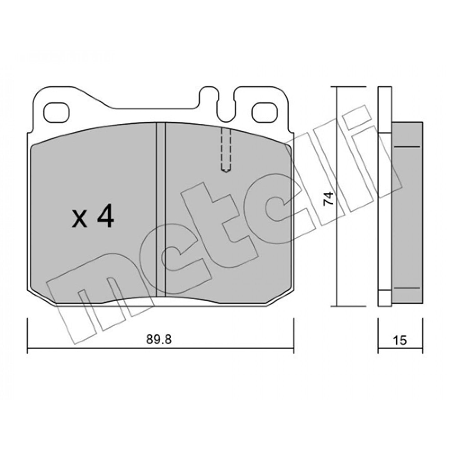 Metelli Kit Pastiglie Freno, Freno A Disco 22-0011-0