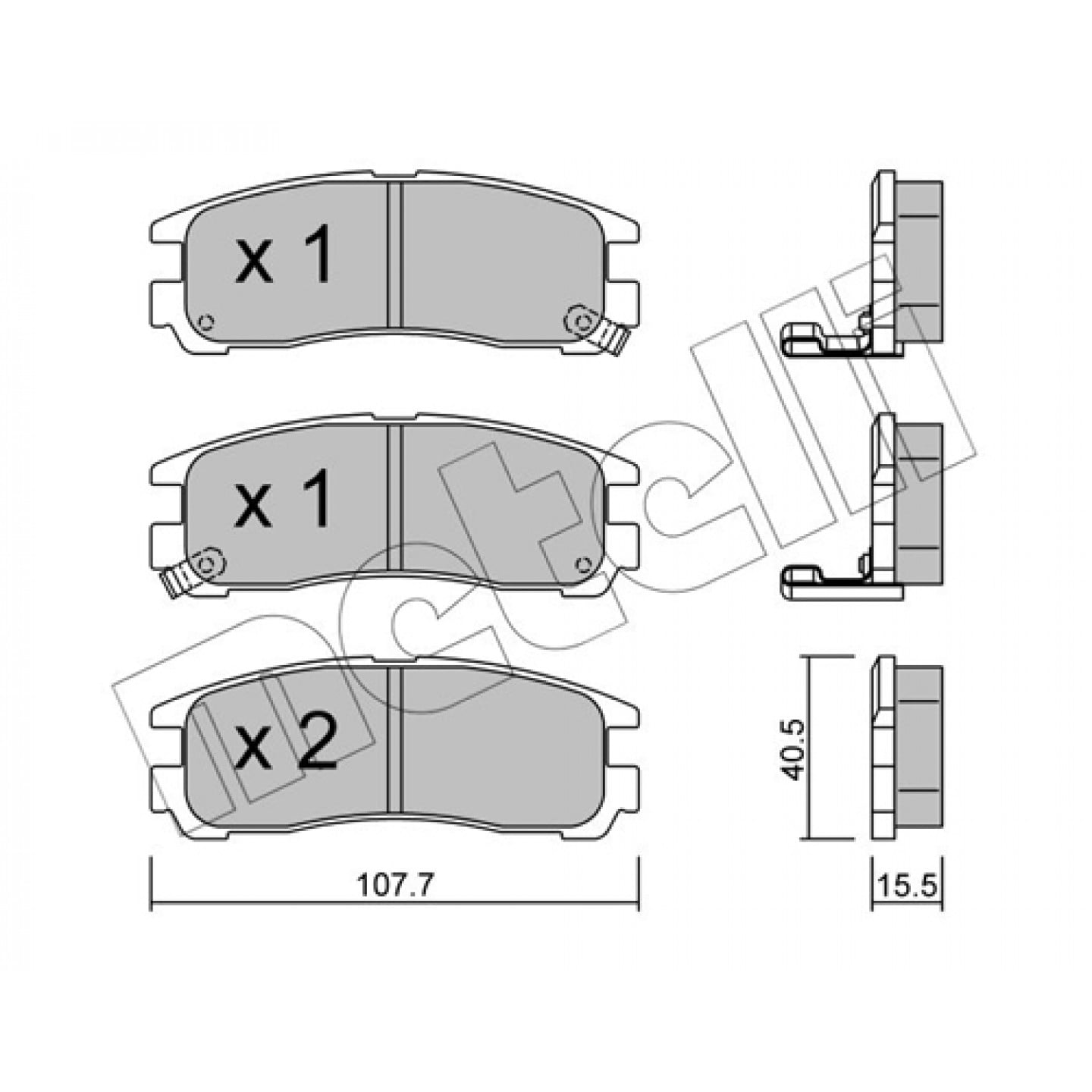 Bremseklodser METELLI 22-0398-0