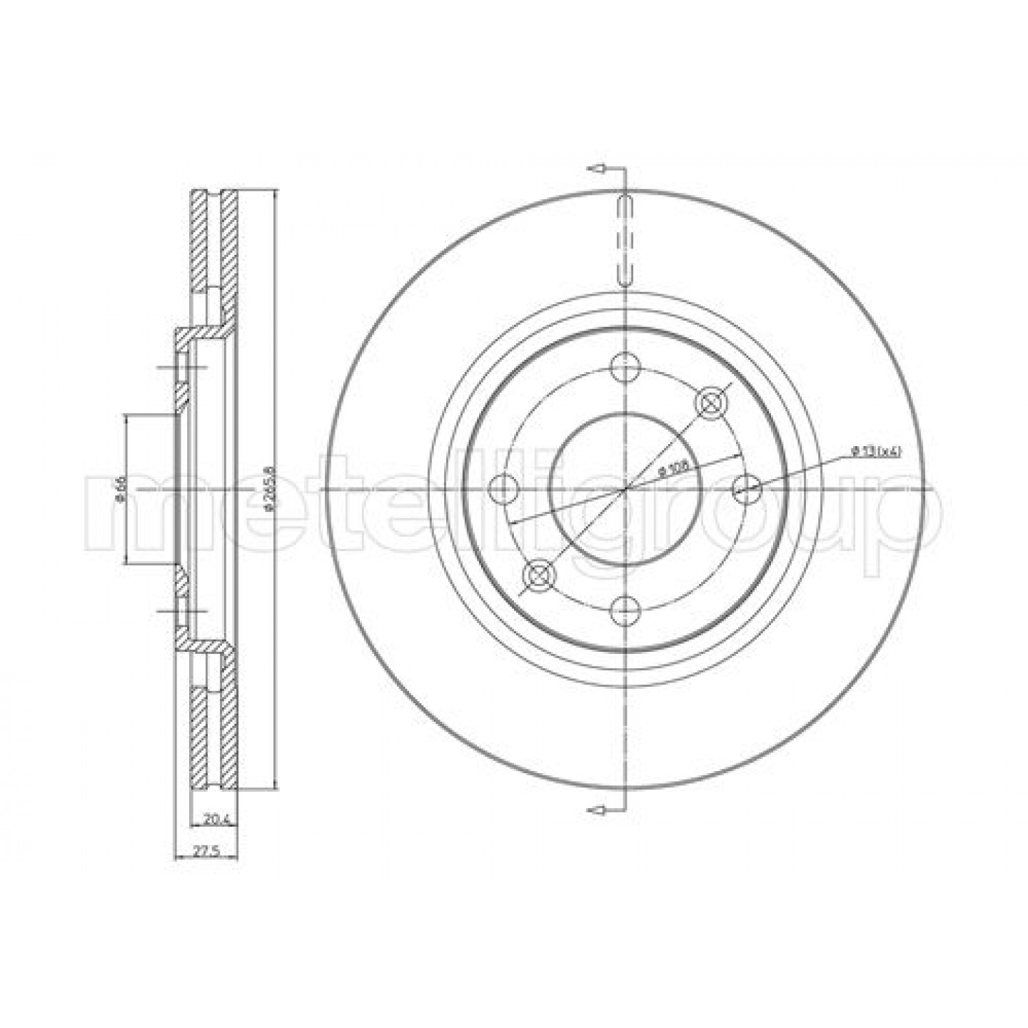 Metelli Discofreno 23-0191