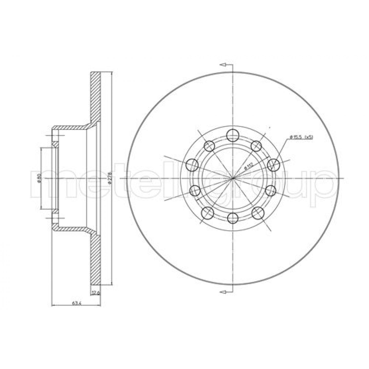 Metelli Discofreno 23-0046