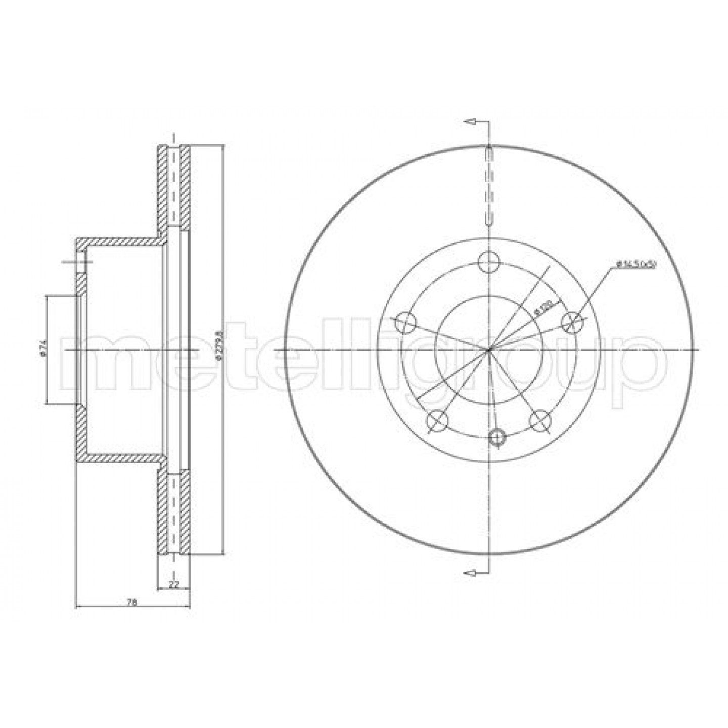Metelli Discofreno 23-0061