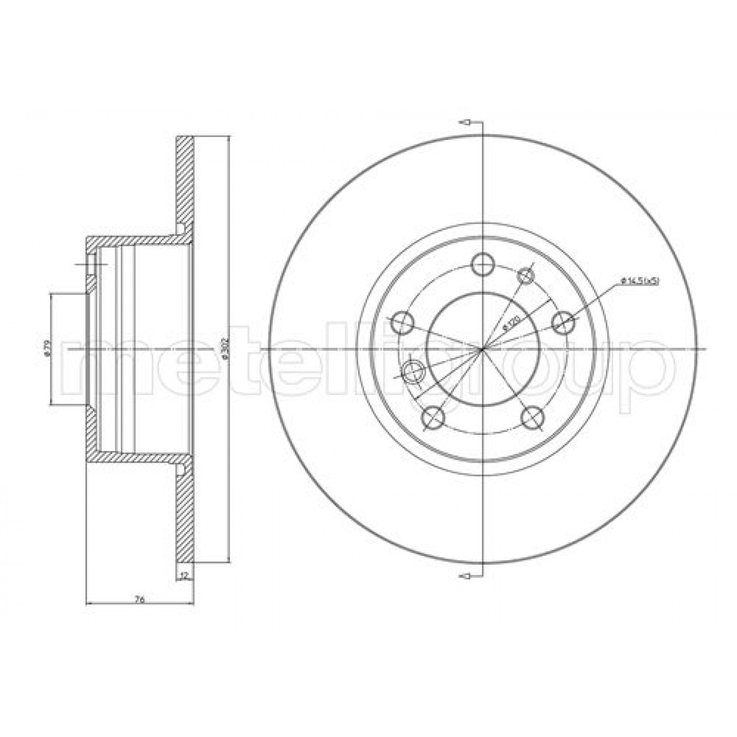 Bremsscheibe METELLI 23-0187