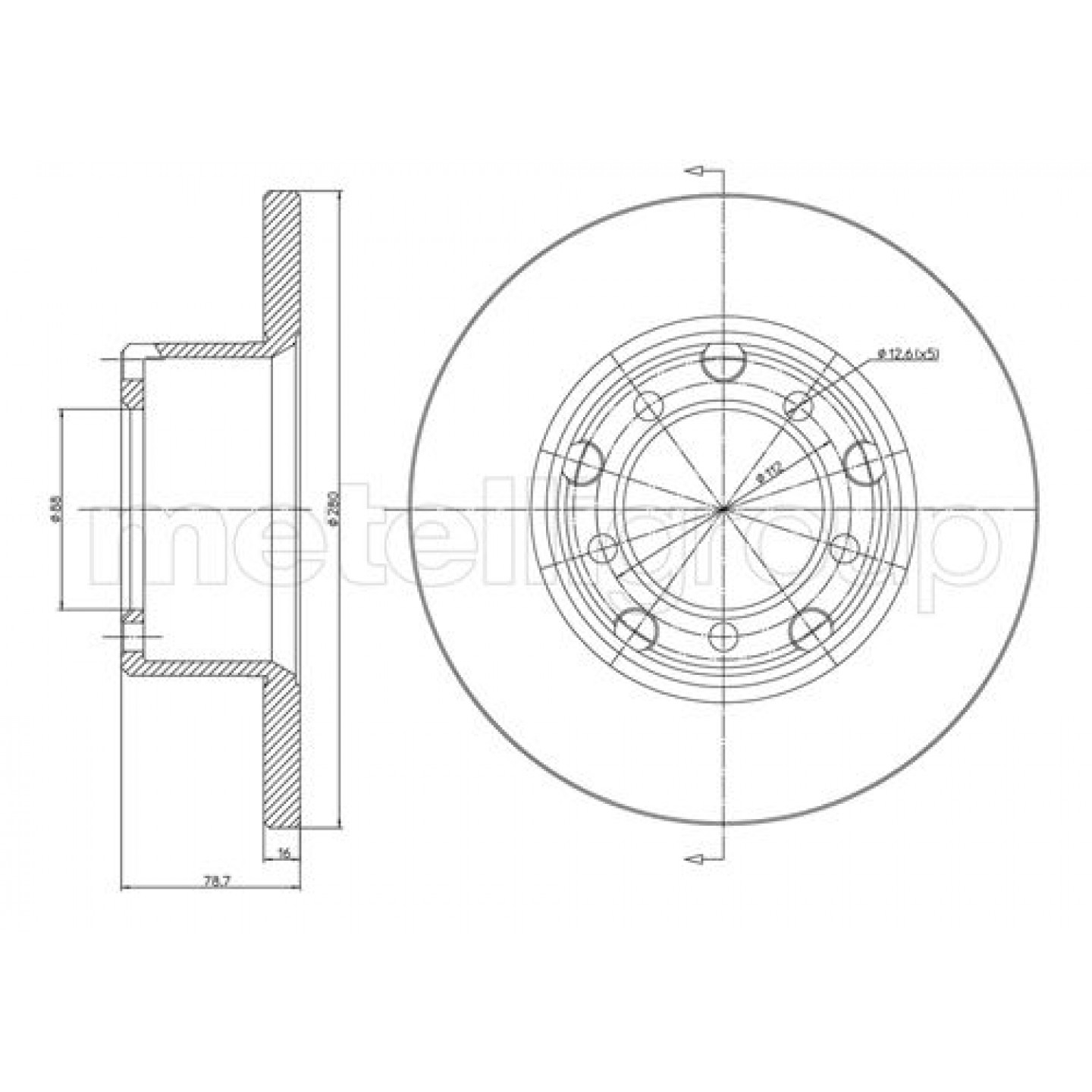 Metelli Disco De Freno 23-0210