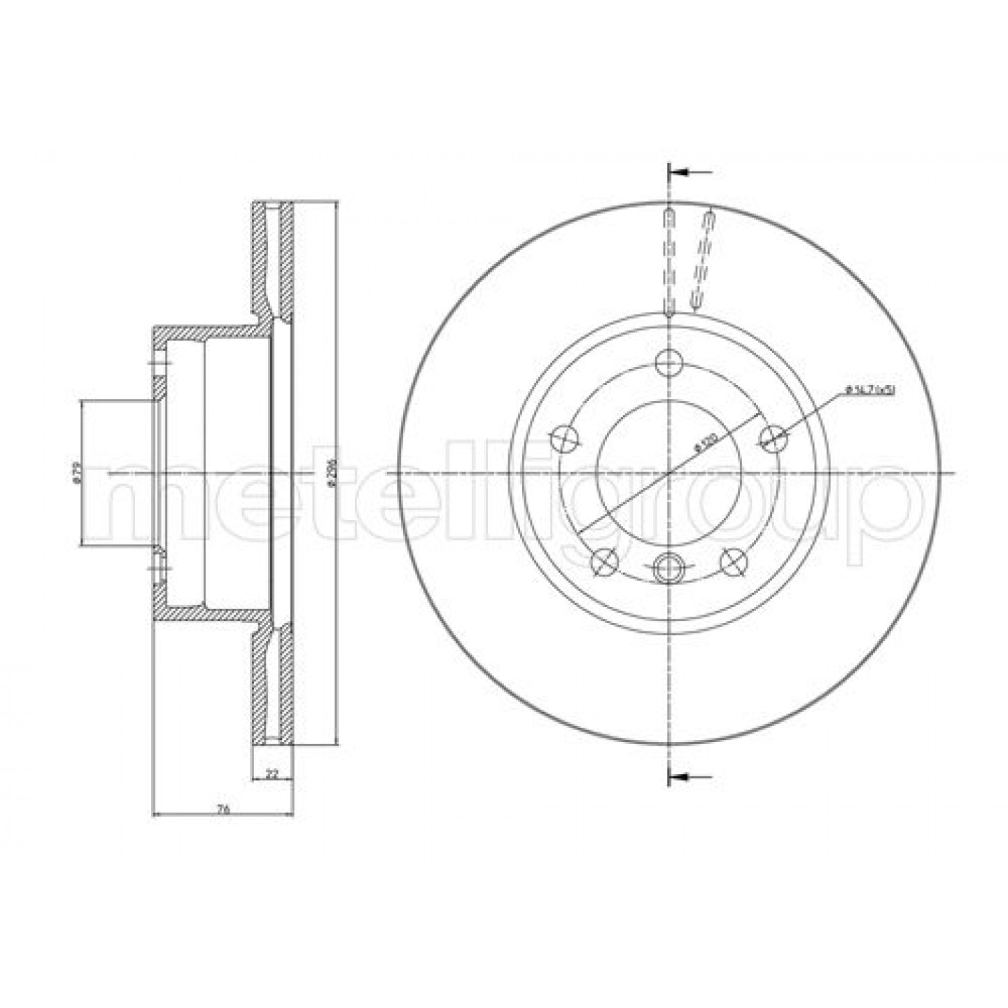 Metelli Discofreno 23-0396C
