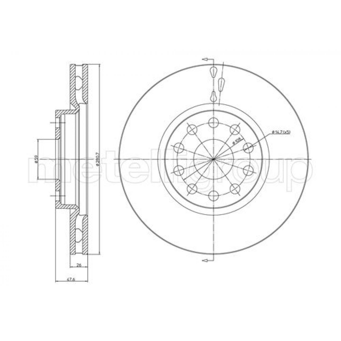 Metelli Discofreno 23-0409C