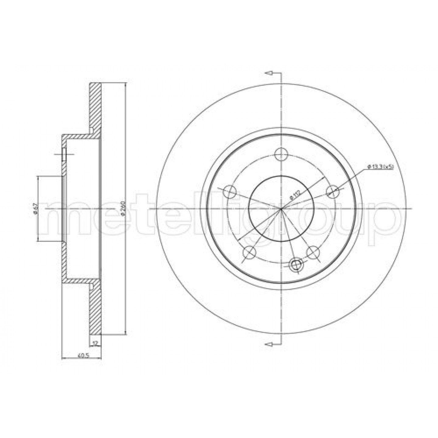 Metelli Discofreno 23-0470C