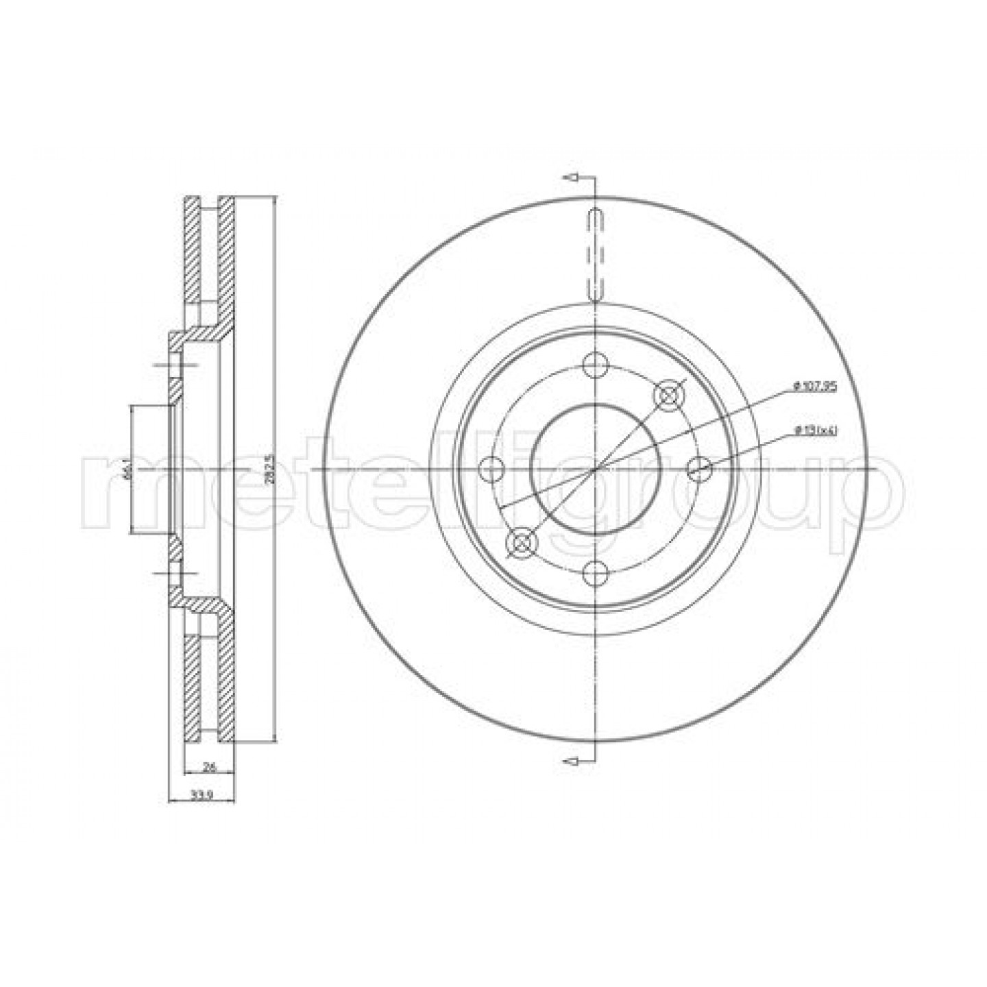 Metelli Disco De Freno 23-0566C