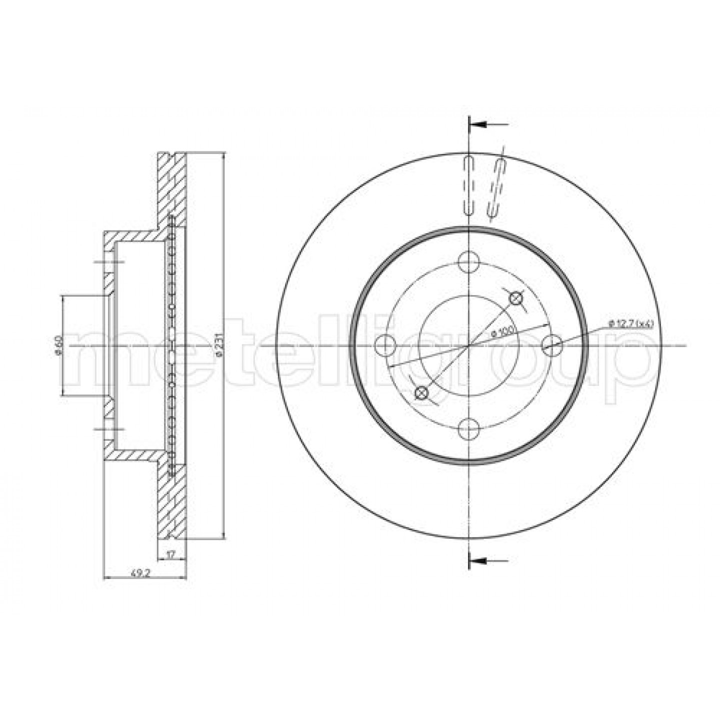 Metelli Discofreno 23-0587