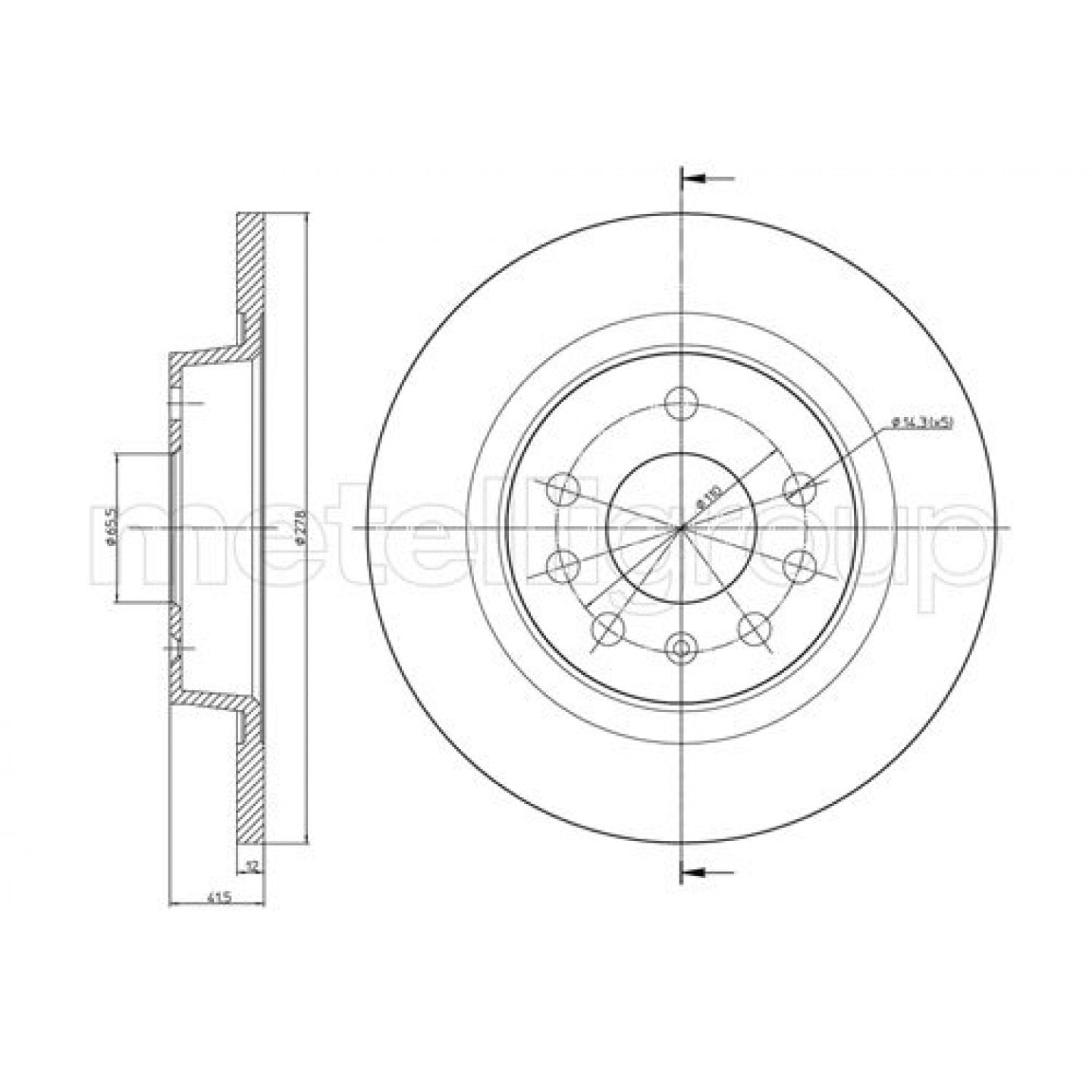 Metelli Discofreno 23-0609C