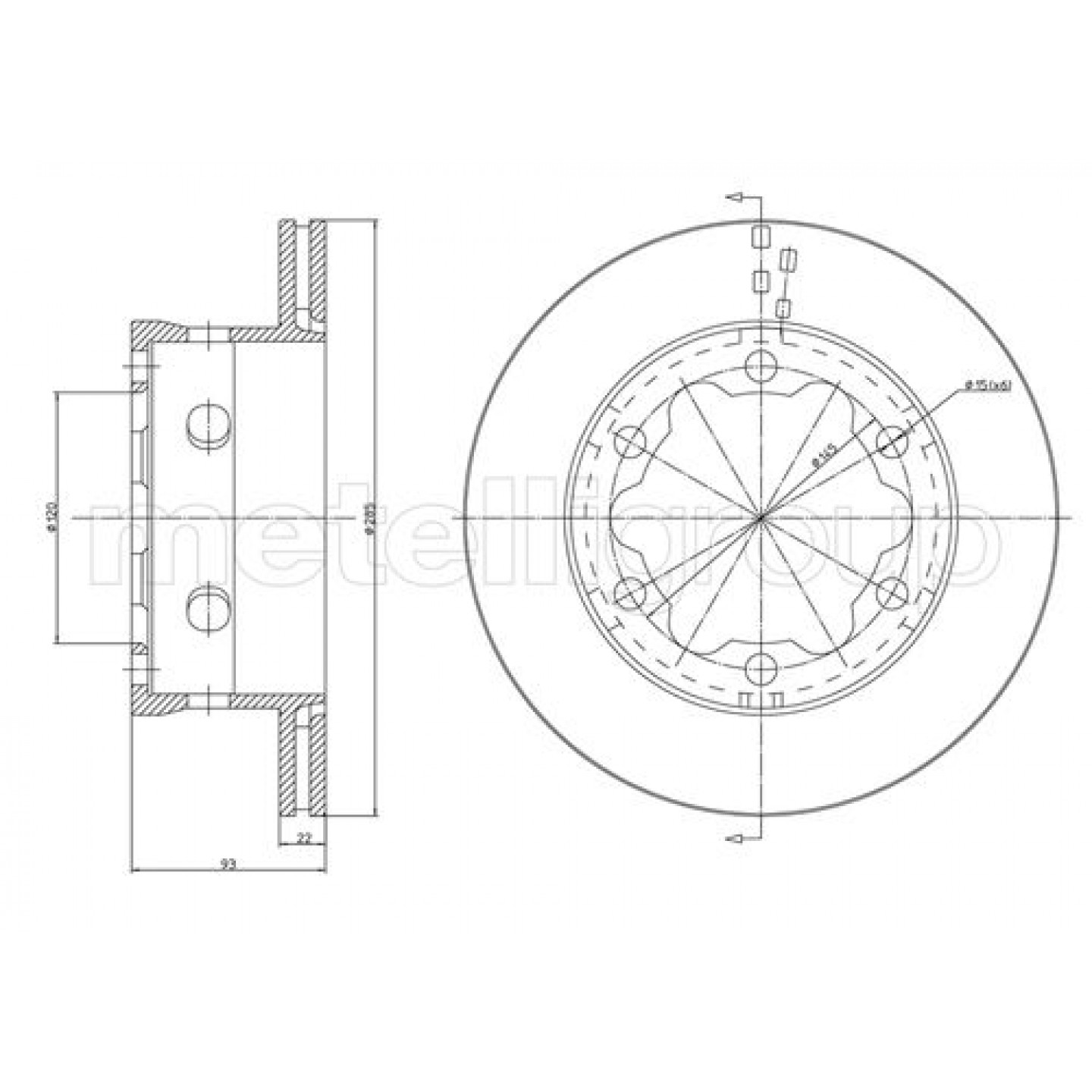Metelli Discofreno 23-0645