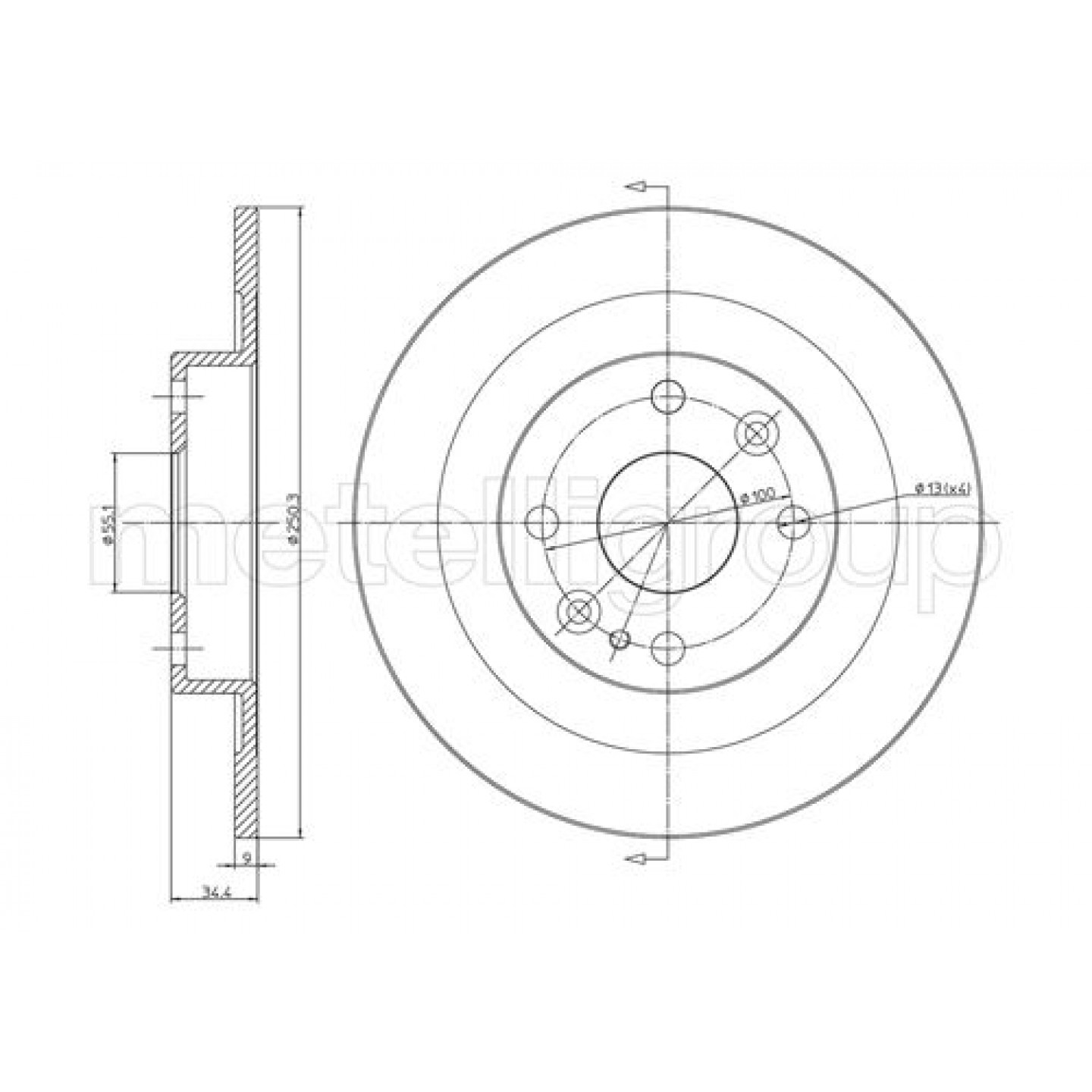 Metelli Remschijf 23-0665