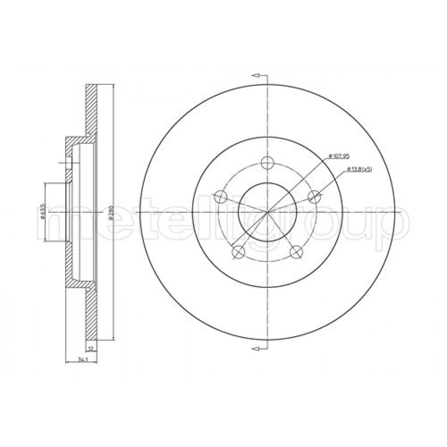 Metelli Discofreno 23-0683C